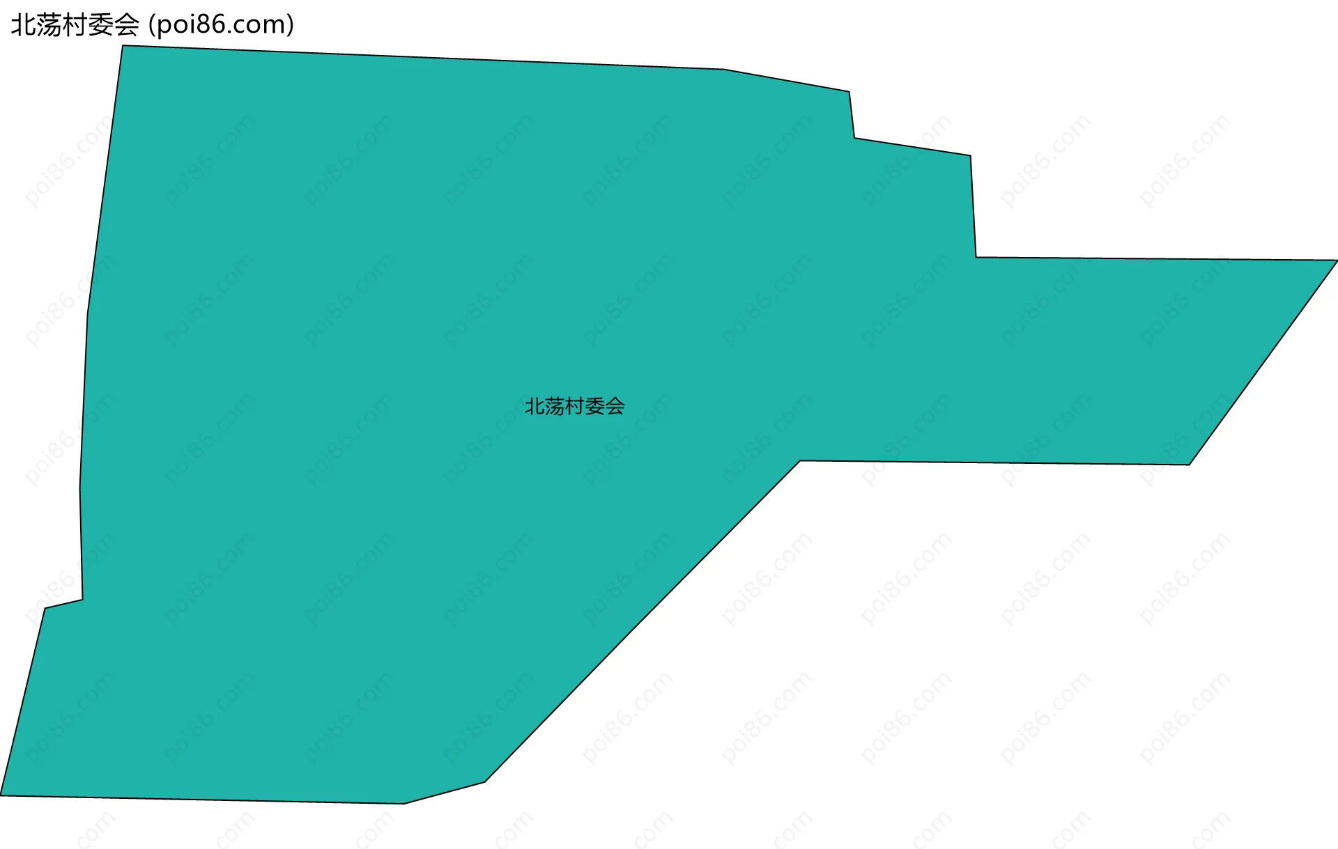 北荡村委会边界地图