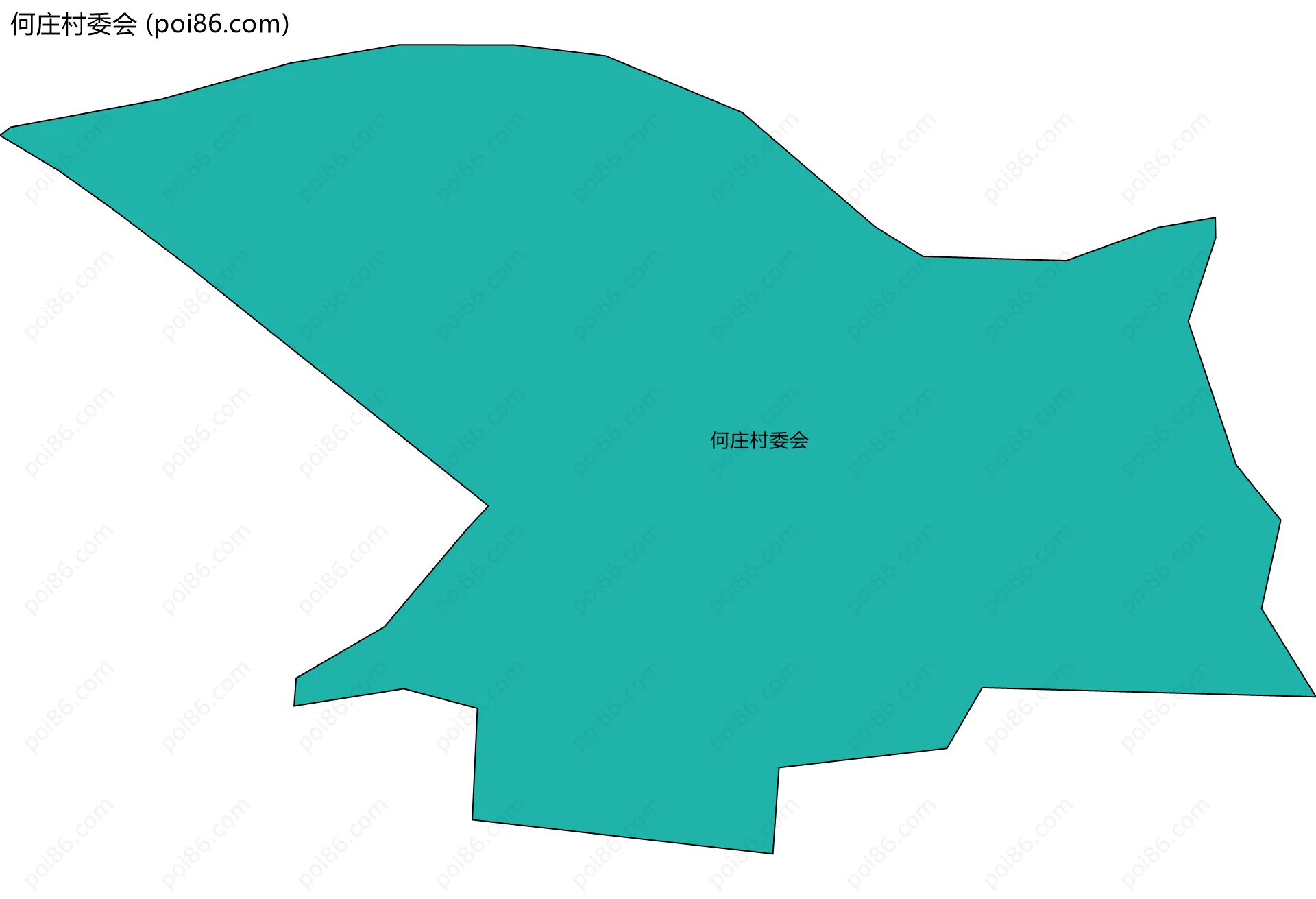 何庄村委会边界地图