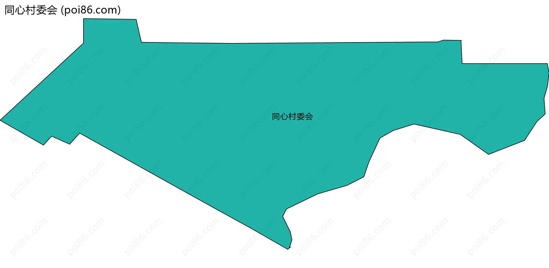 同心村委会边界地图