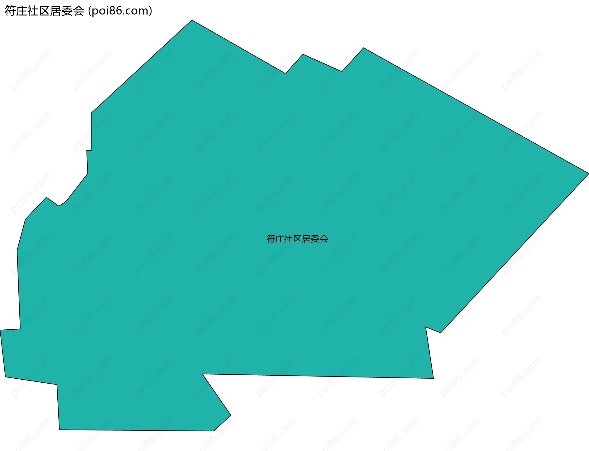 符庄社区居委会边界地图