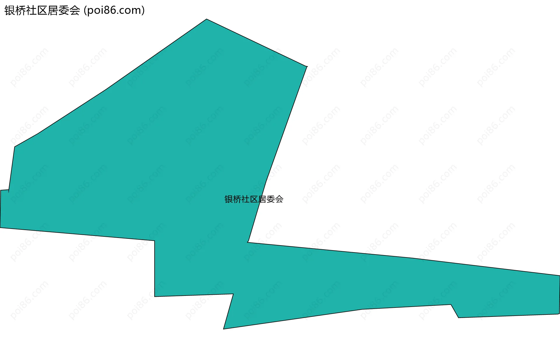 银桥社区居委会边界地图