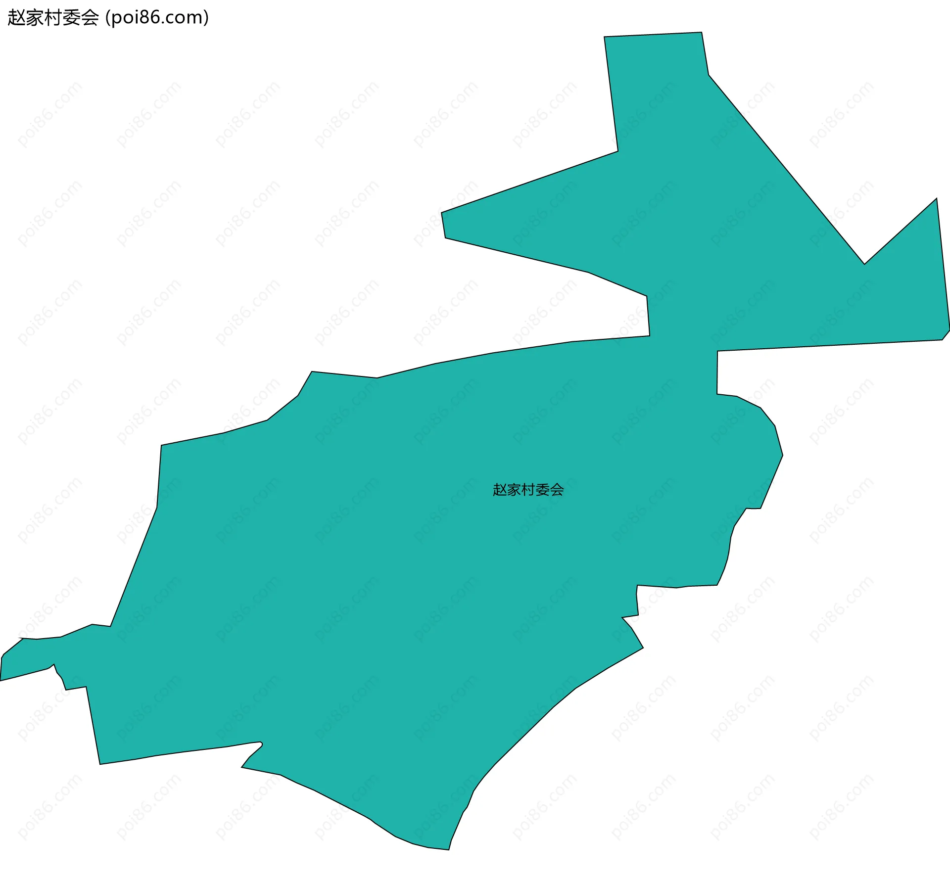 赵家村委会边界地图