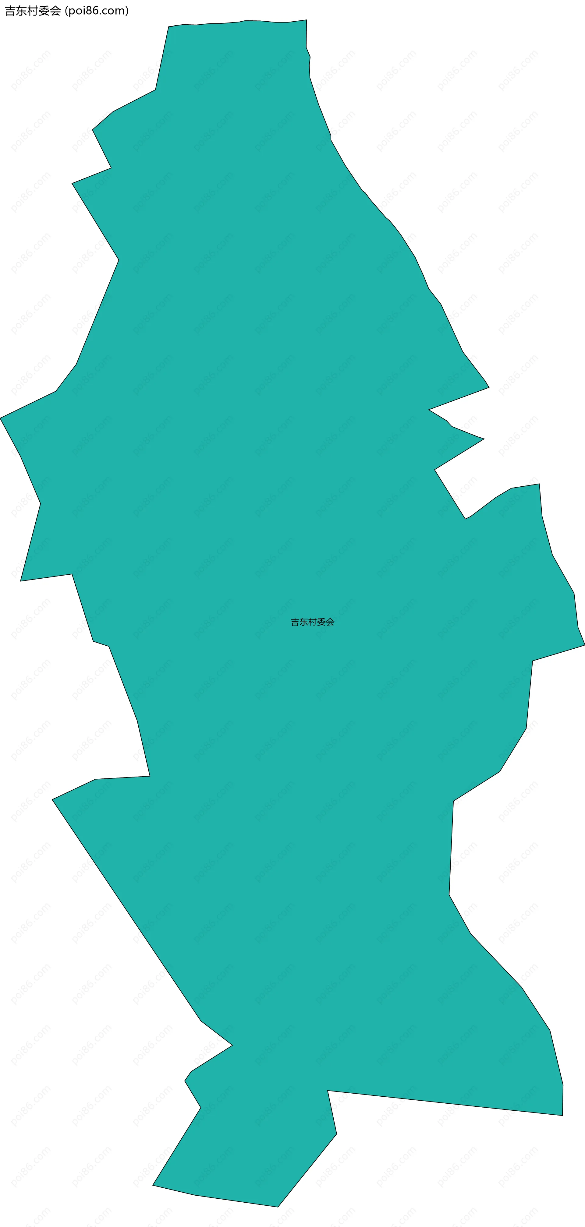 吉东村委会边界地图