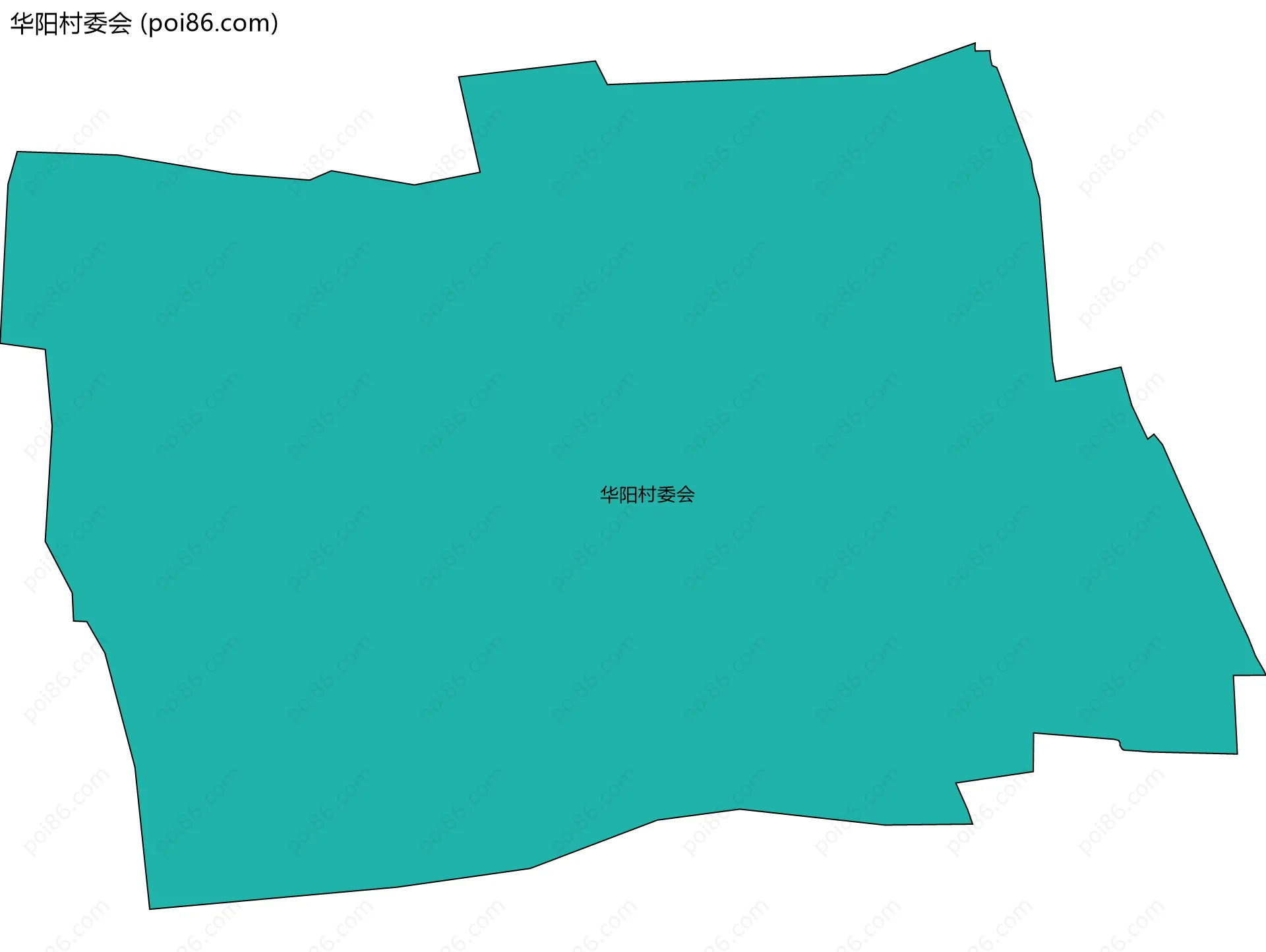 华阳村委会边界地图