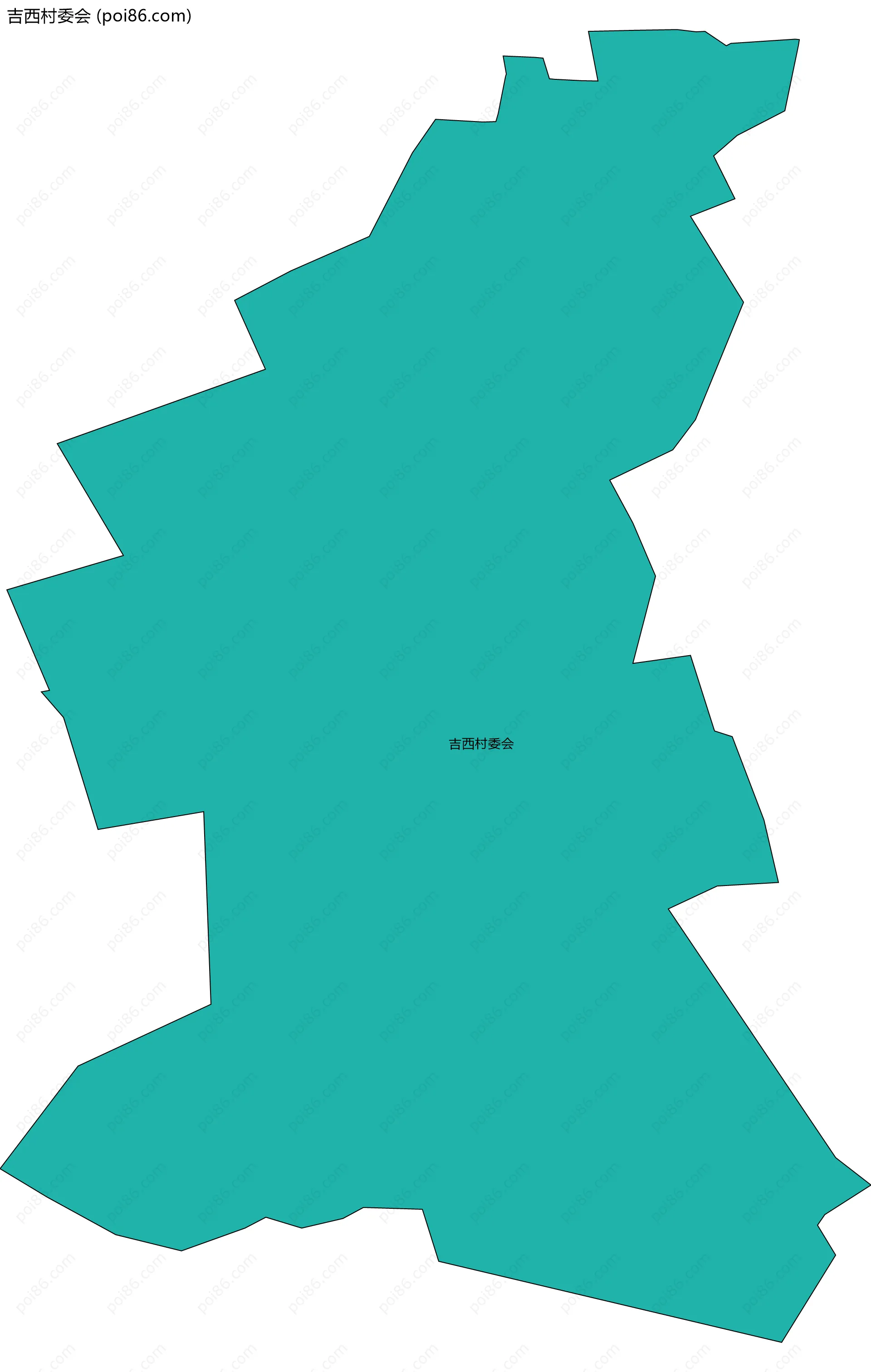 吉西村委会边界地图