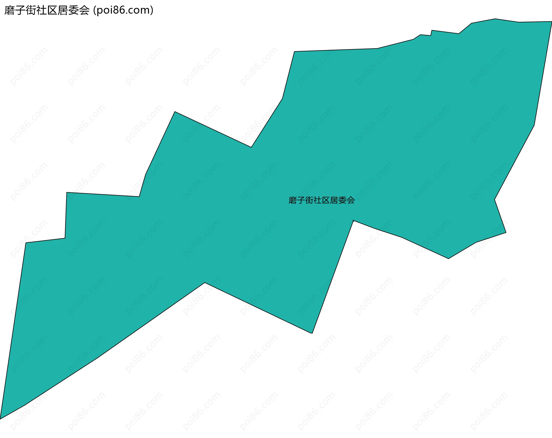 磨子街社区居委会边界地图