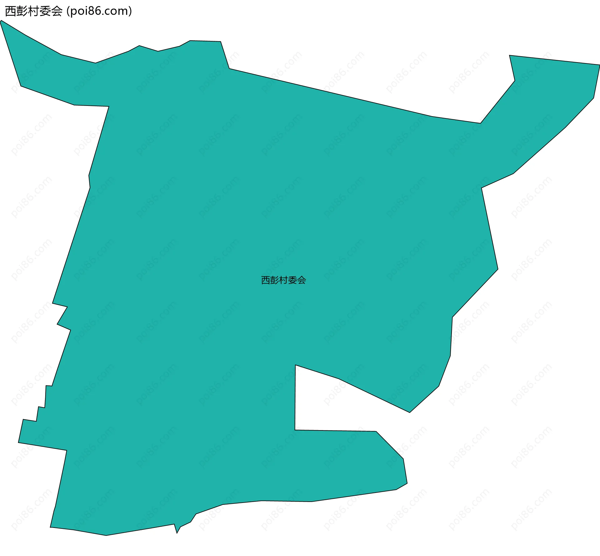 西彭村委会边界地图