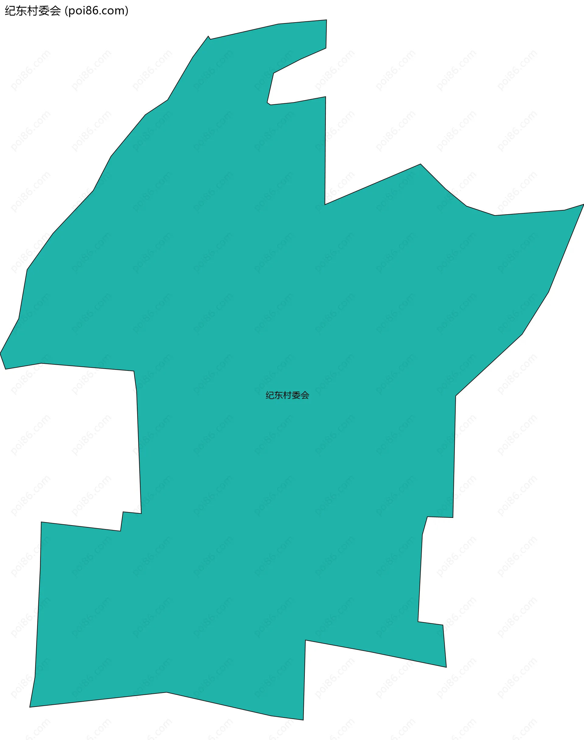 纪东村委会边界地图