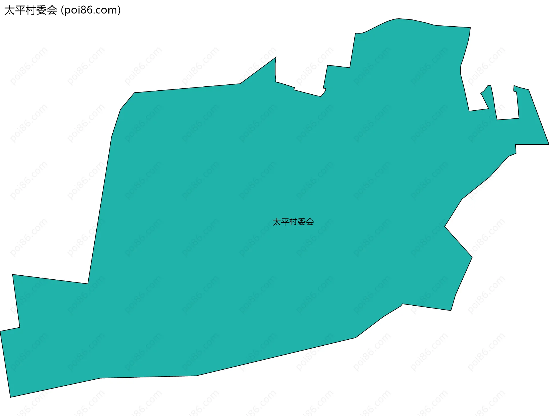 太平村委会边界地图