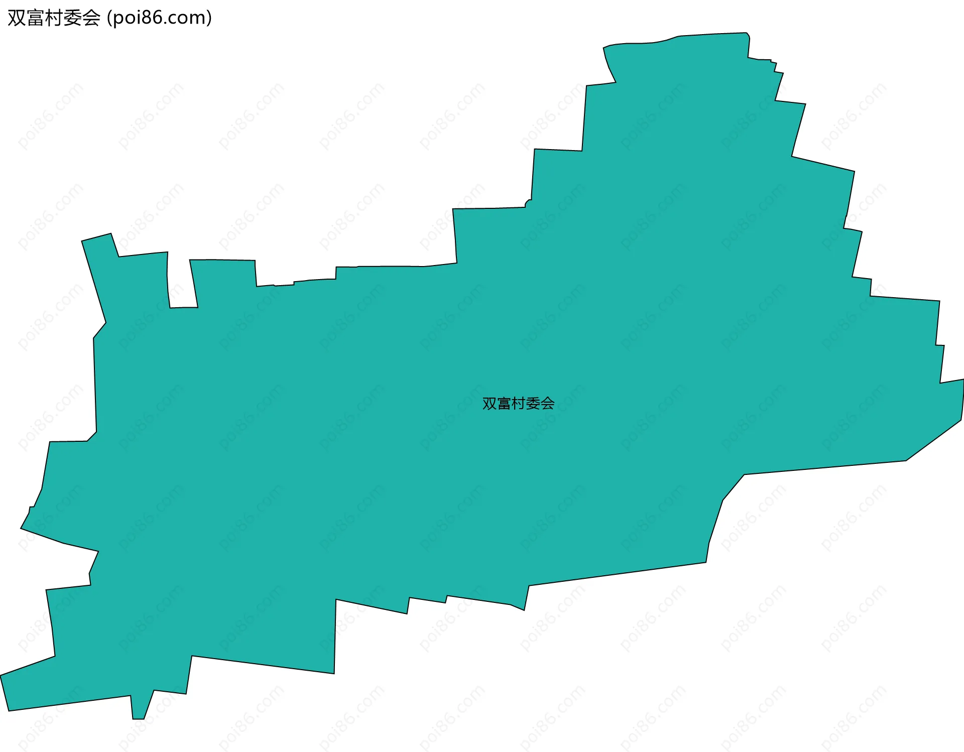 双富村委会边界地图