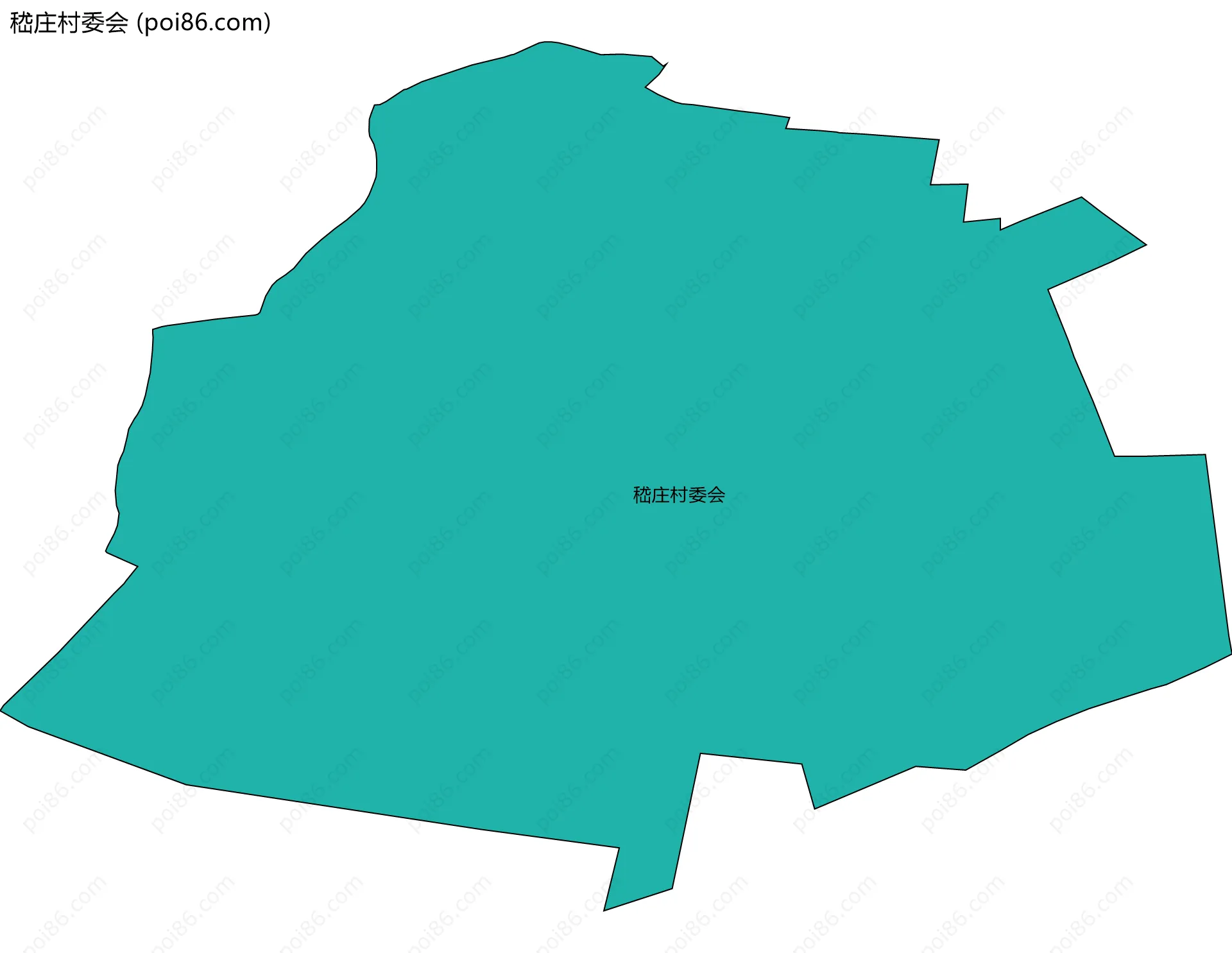 嵇庄村委会边界地图