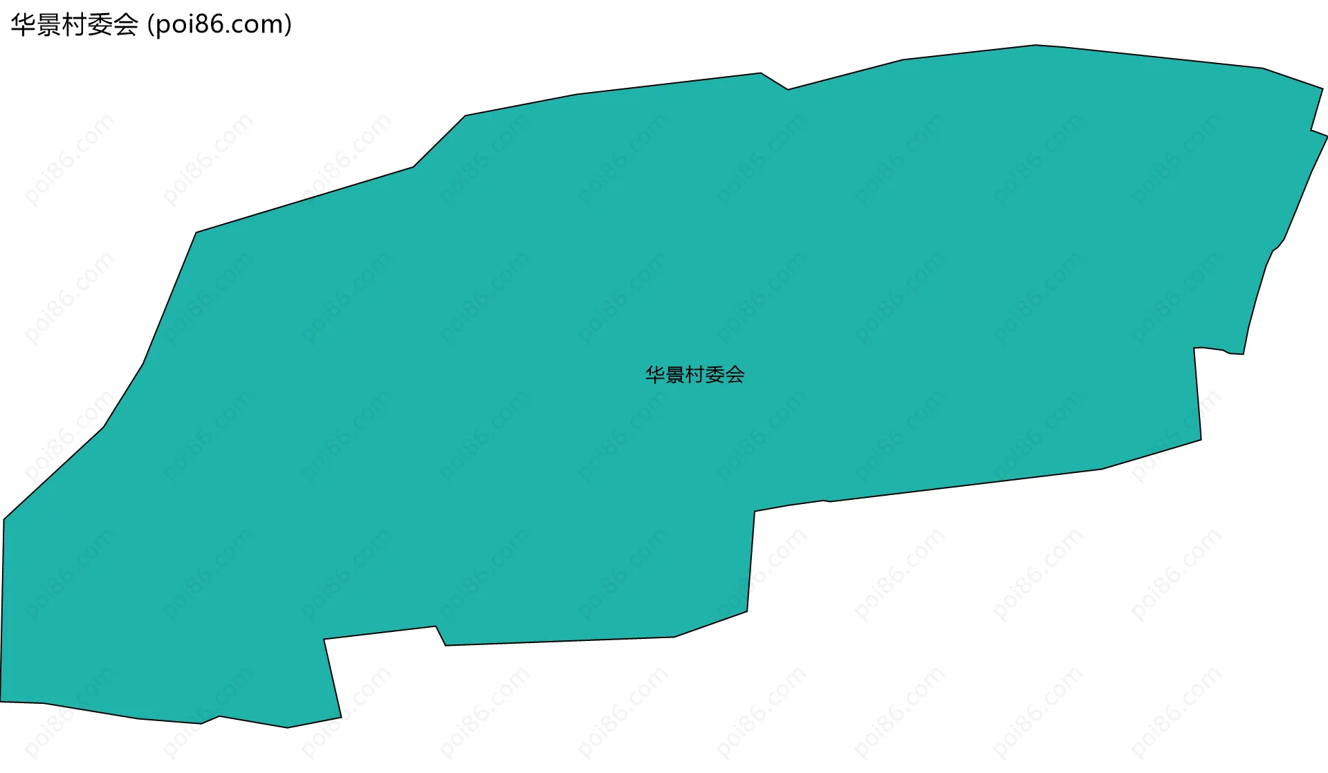 华景村委会边界地图