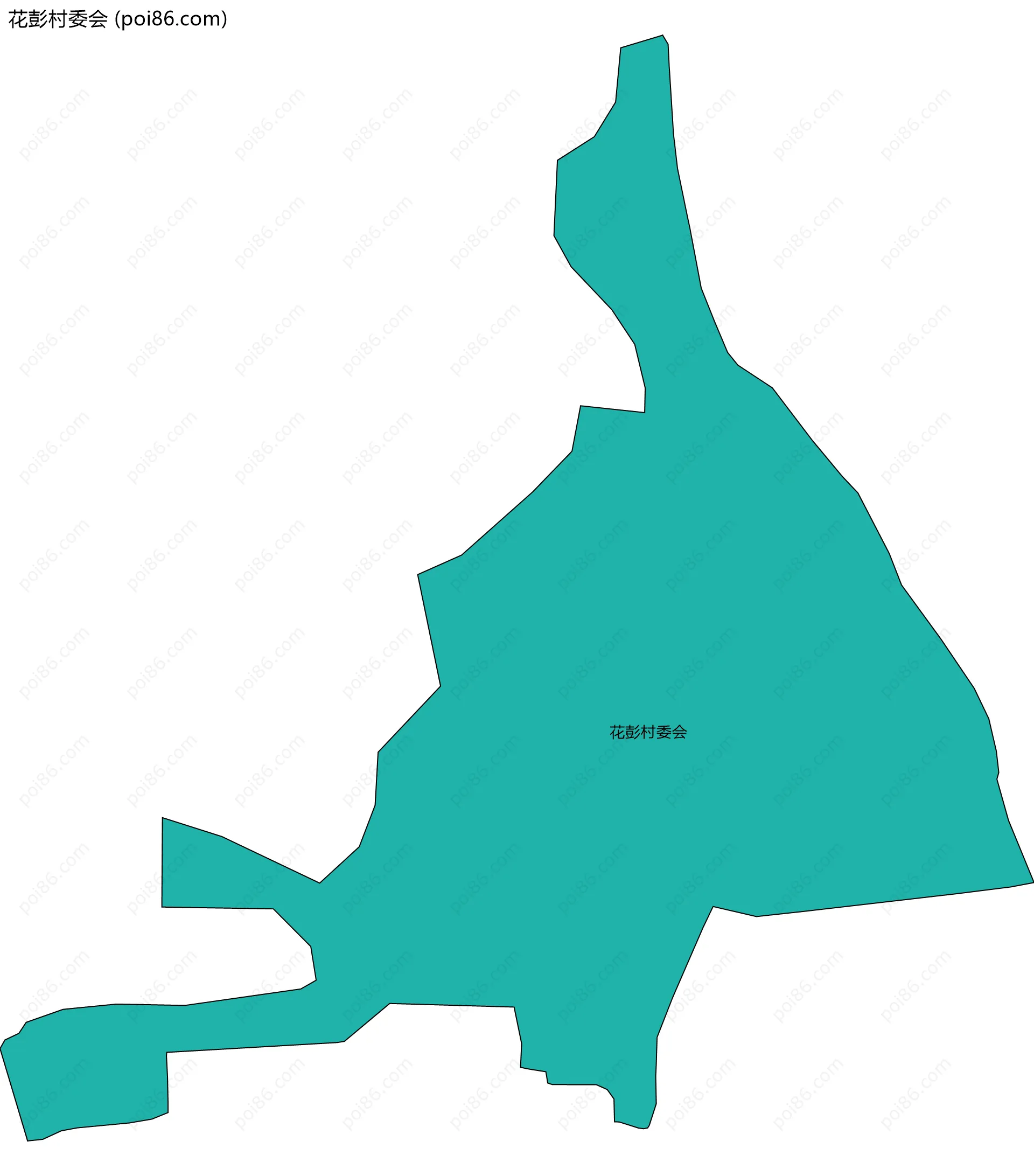 花彭村委会边界地图