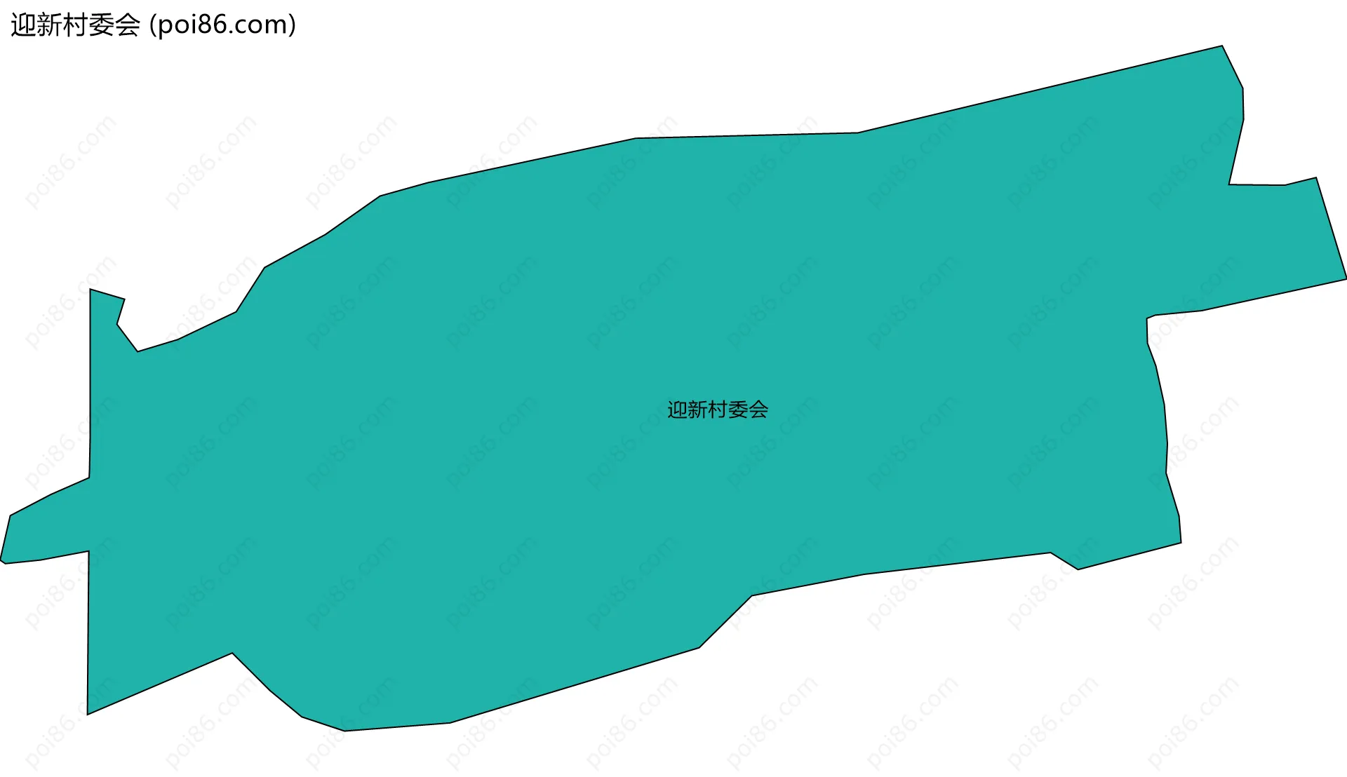 迎新村委会边界地图