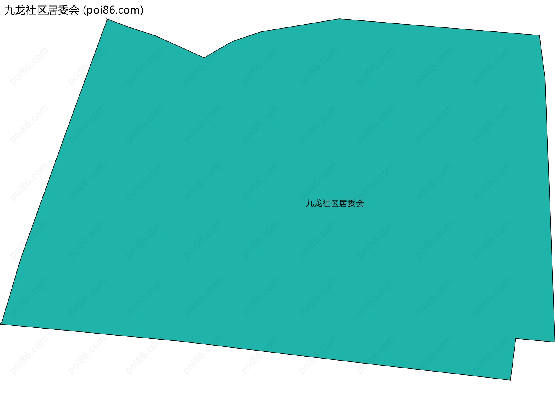 九龙社区居委会边界地图