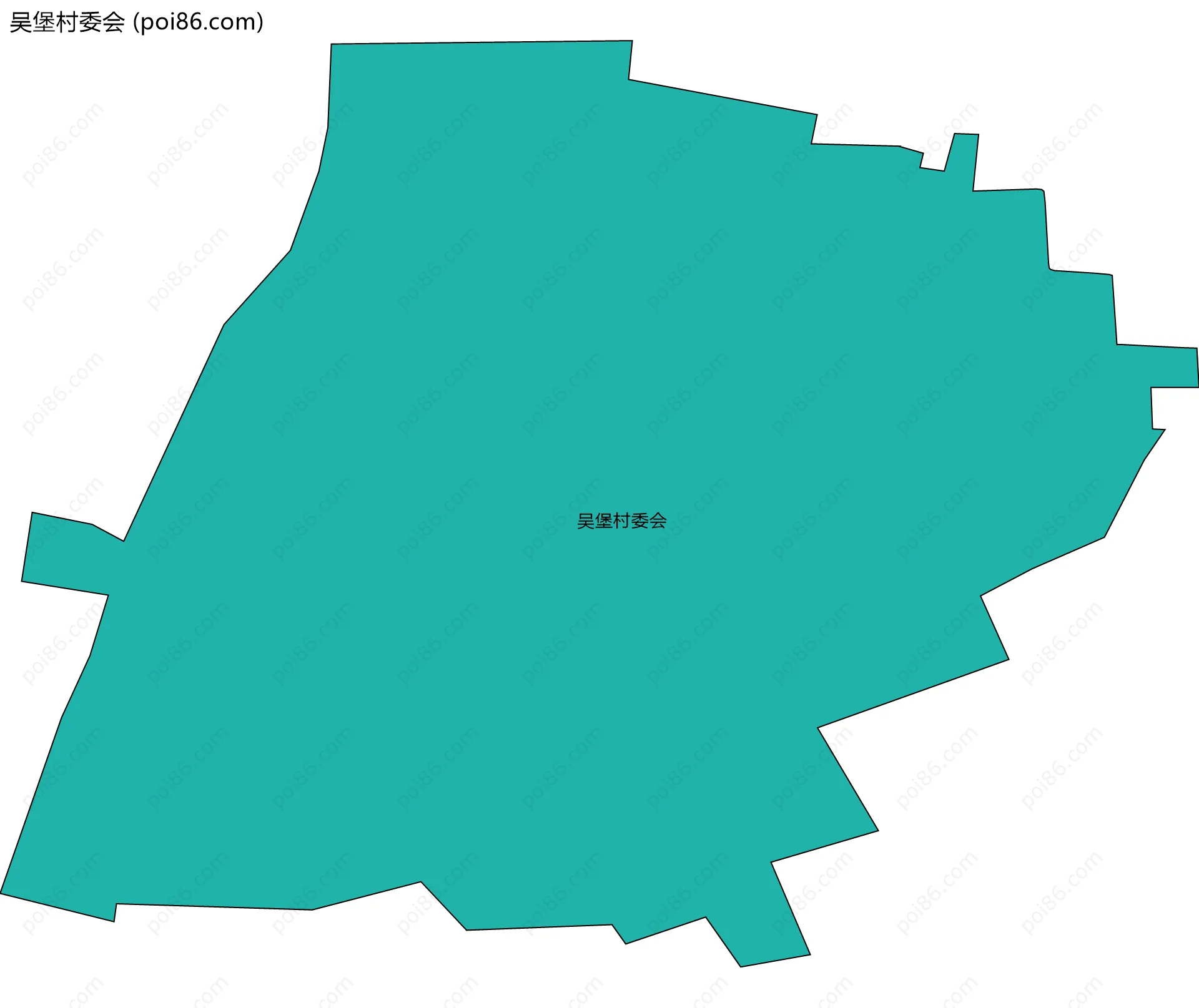 吴堡村委会边界地图