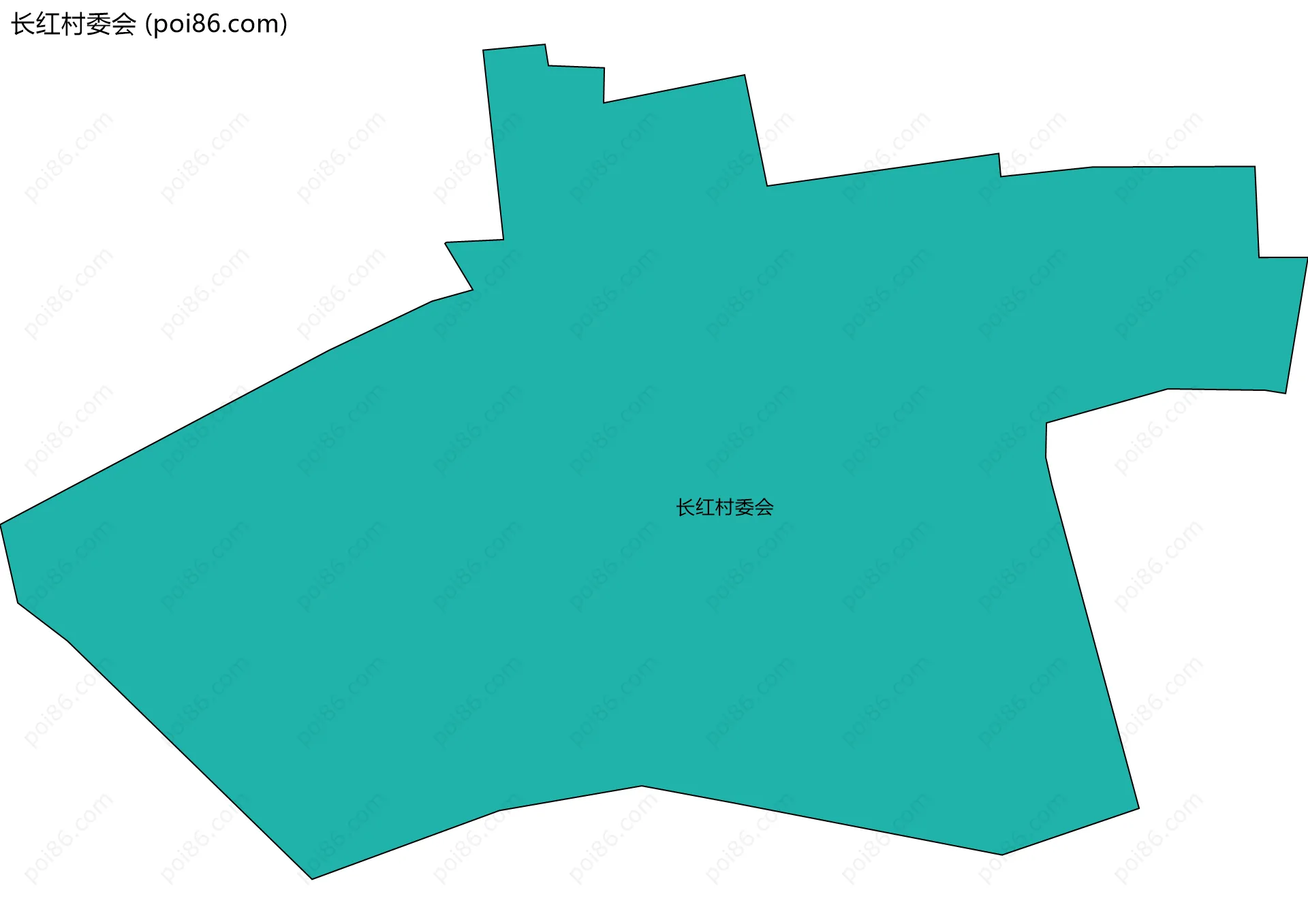 长红村委会边界地图