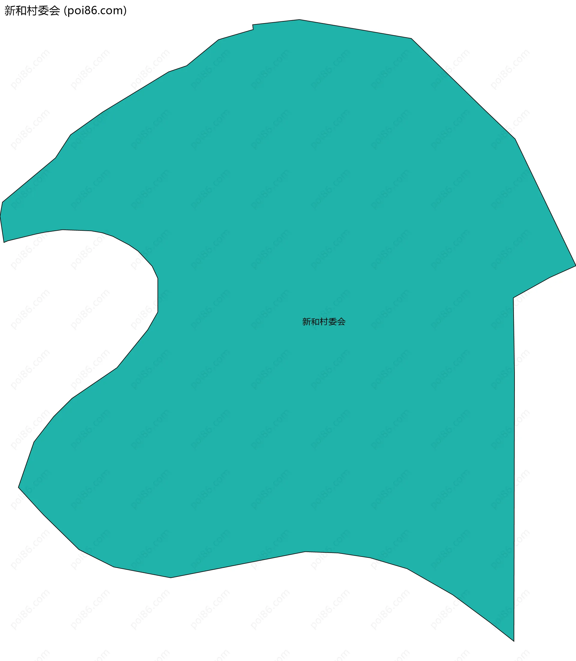 新和村委会边界地图