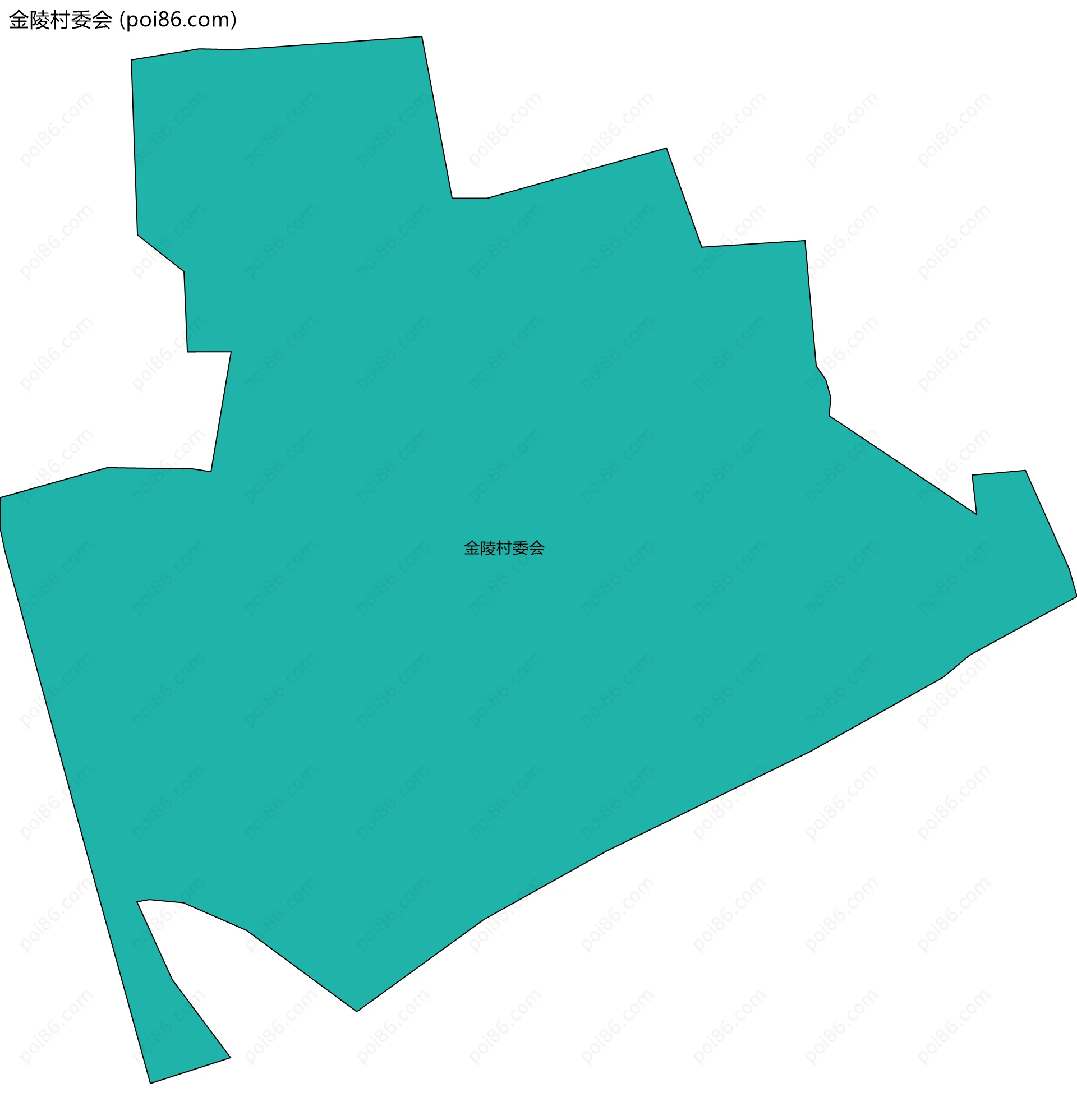 金陵村委会边界地图