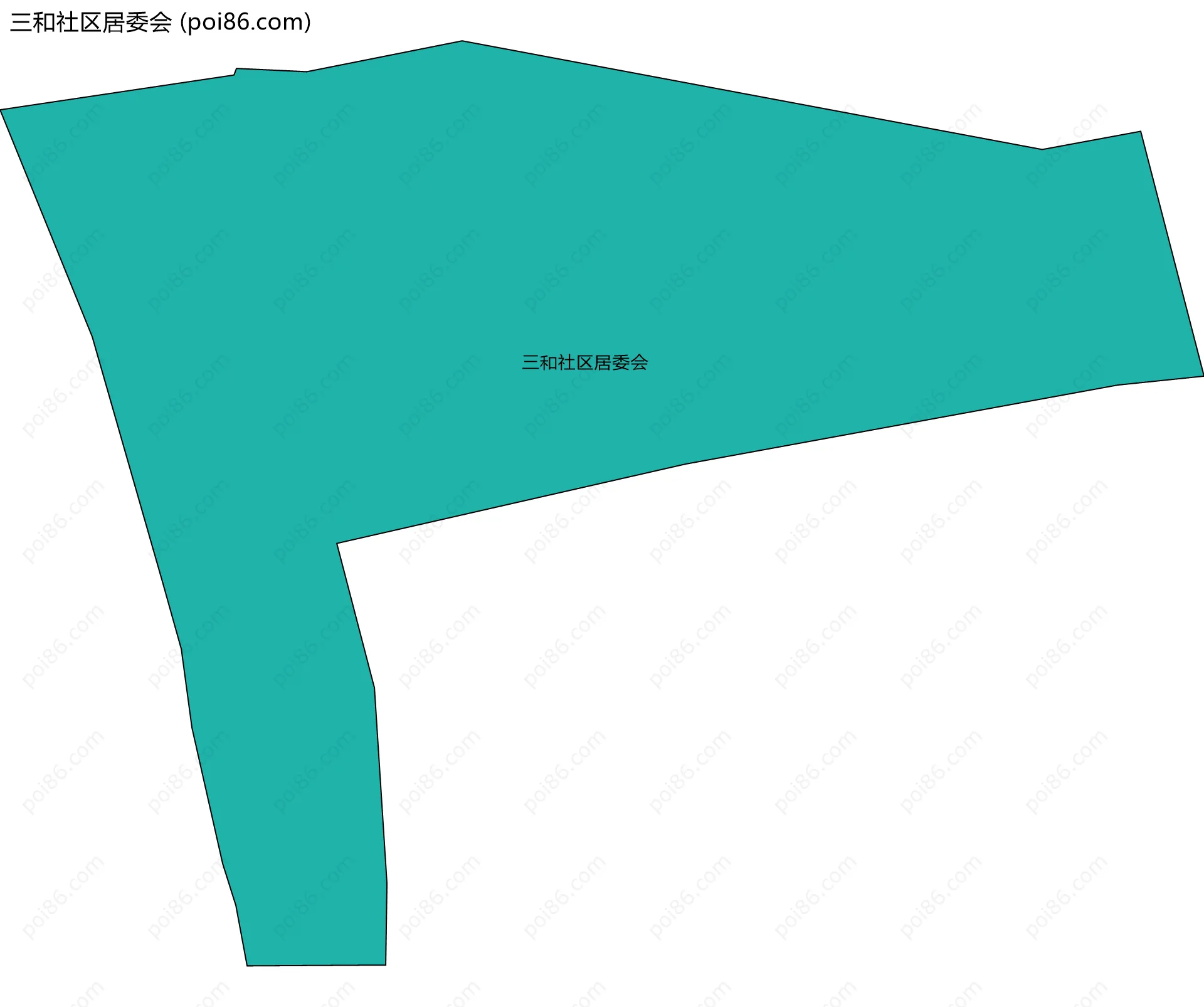 三和社区居委会边界地图
