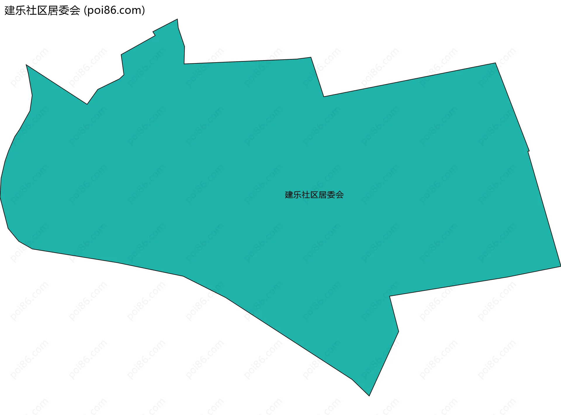 建乐社区居委会边界地图