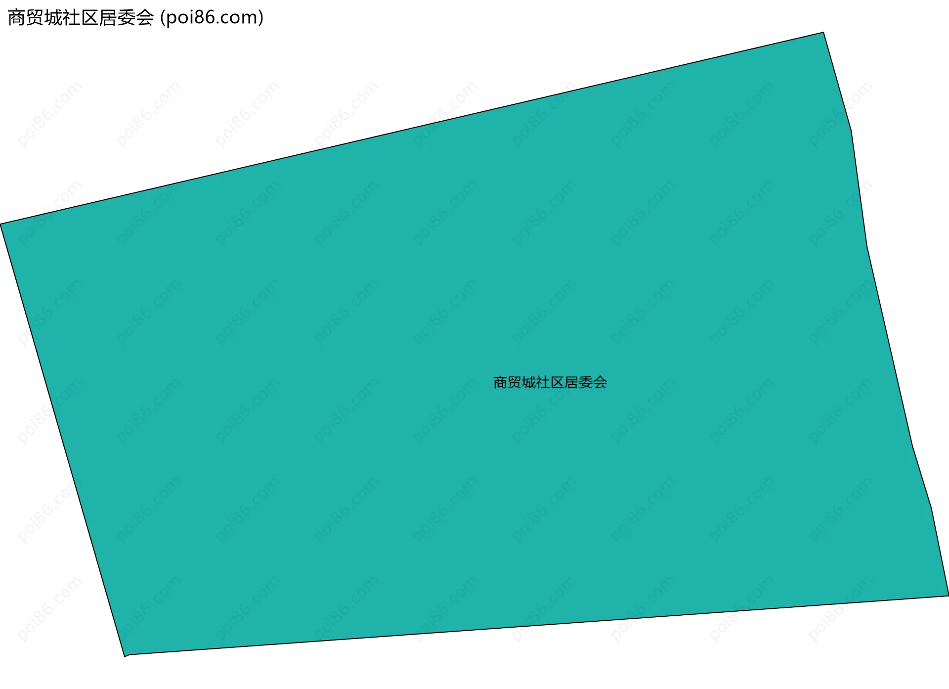 商贸城社区居委会边界地图