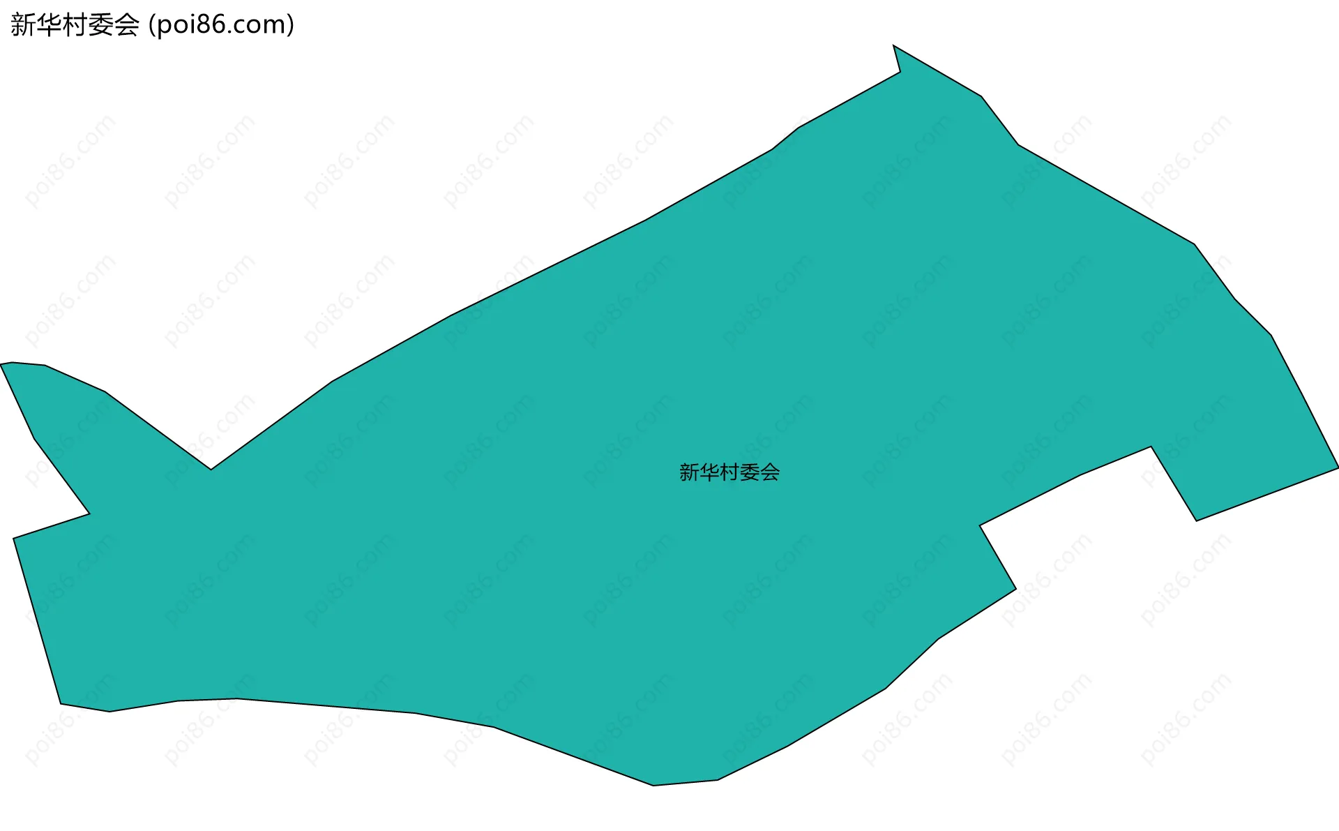 新华村委会边界地图