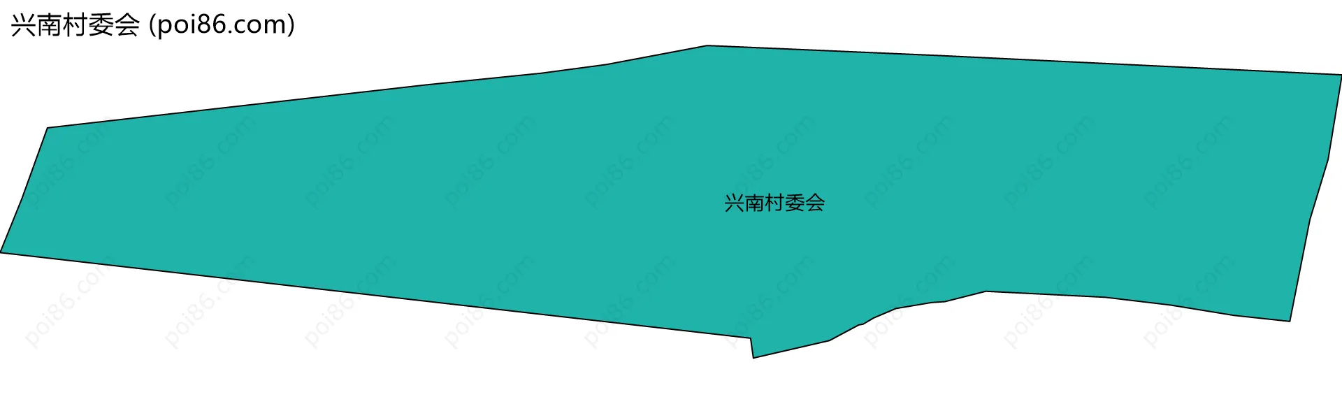 兴南村委会边界地图