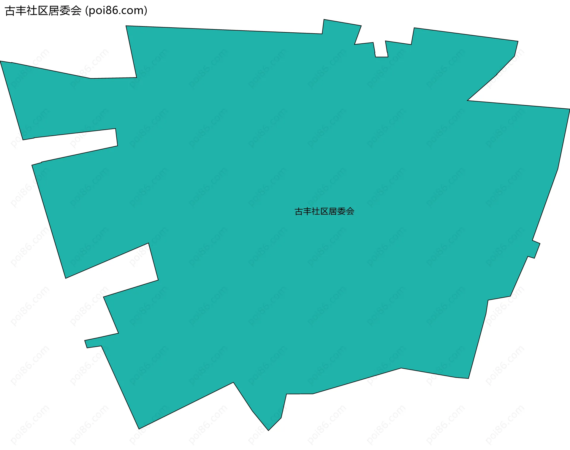 古丰社区居委会边界地图