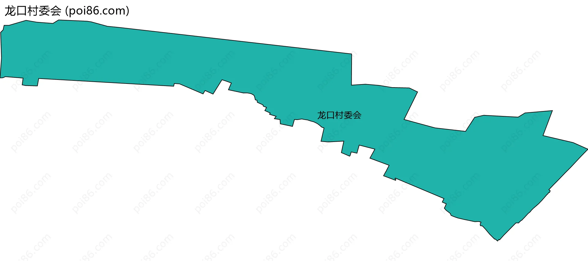 龙口村委会边界地图