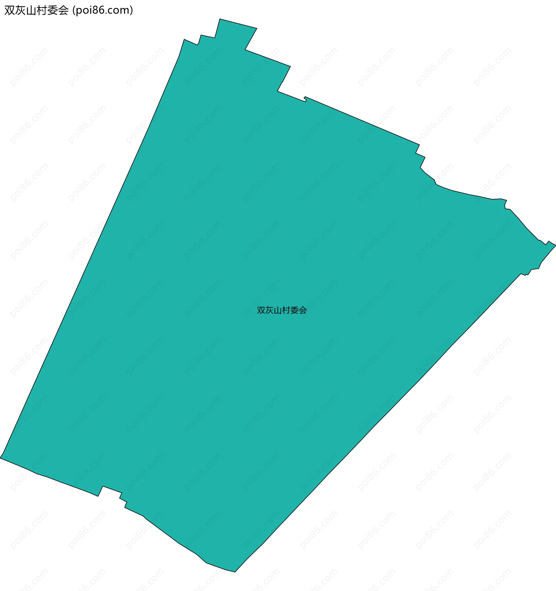 双灰山村委会边界地图