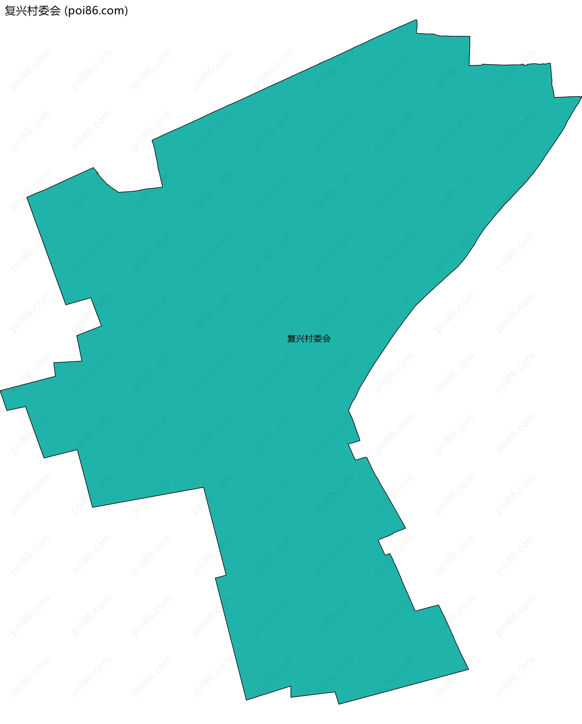 复兴村委会边界地图