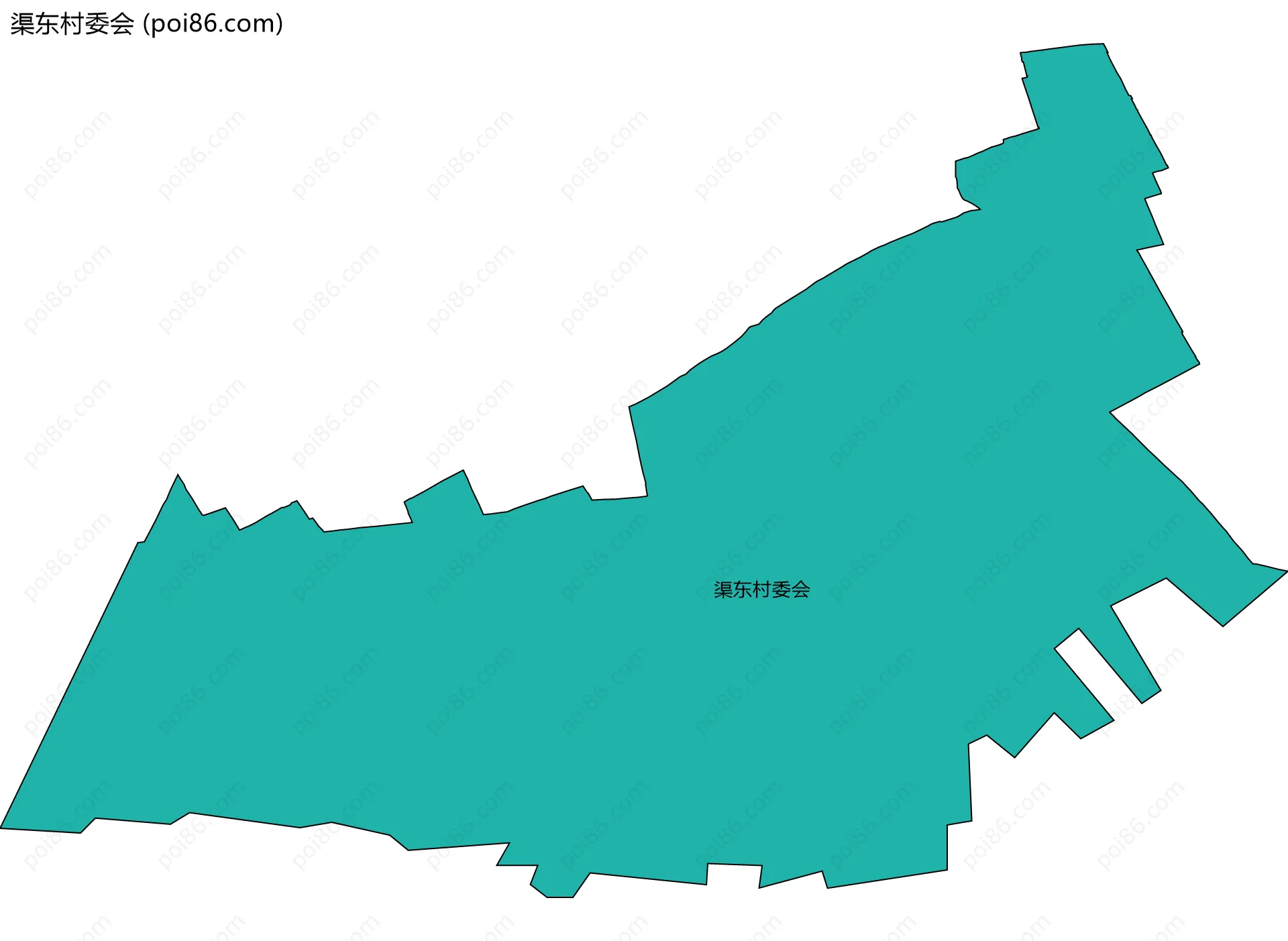 渠东村委会边界地图