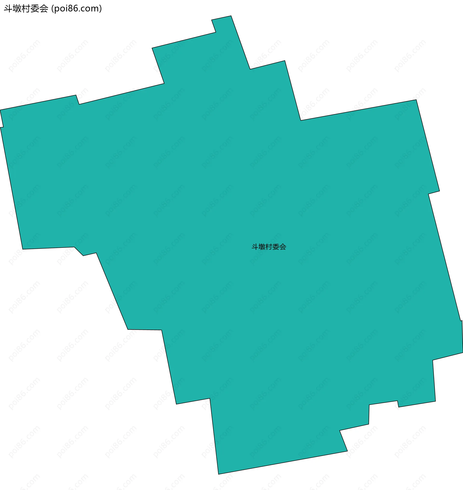 斗墩村委会边界地图
