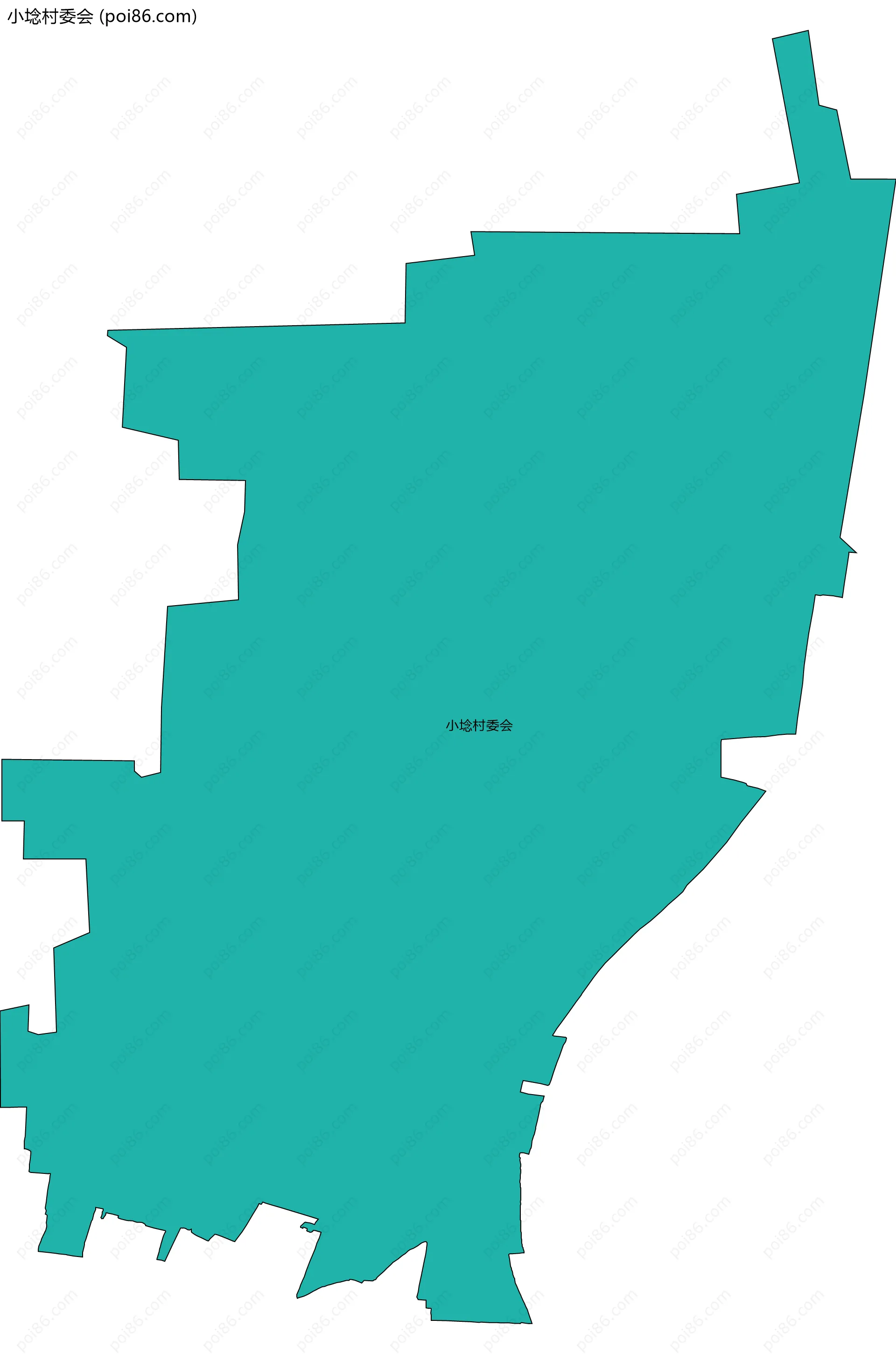 小埝村委会边界地图