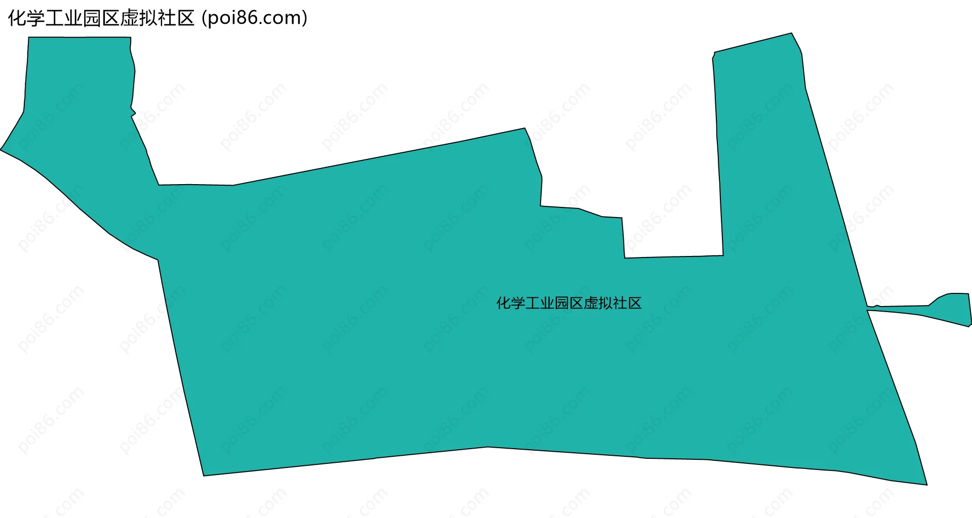化学工业园区虚拟社区边界地图