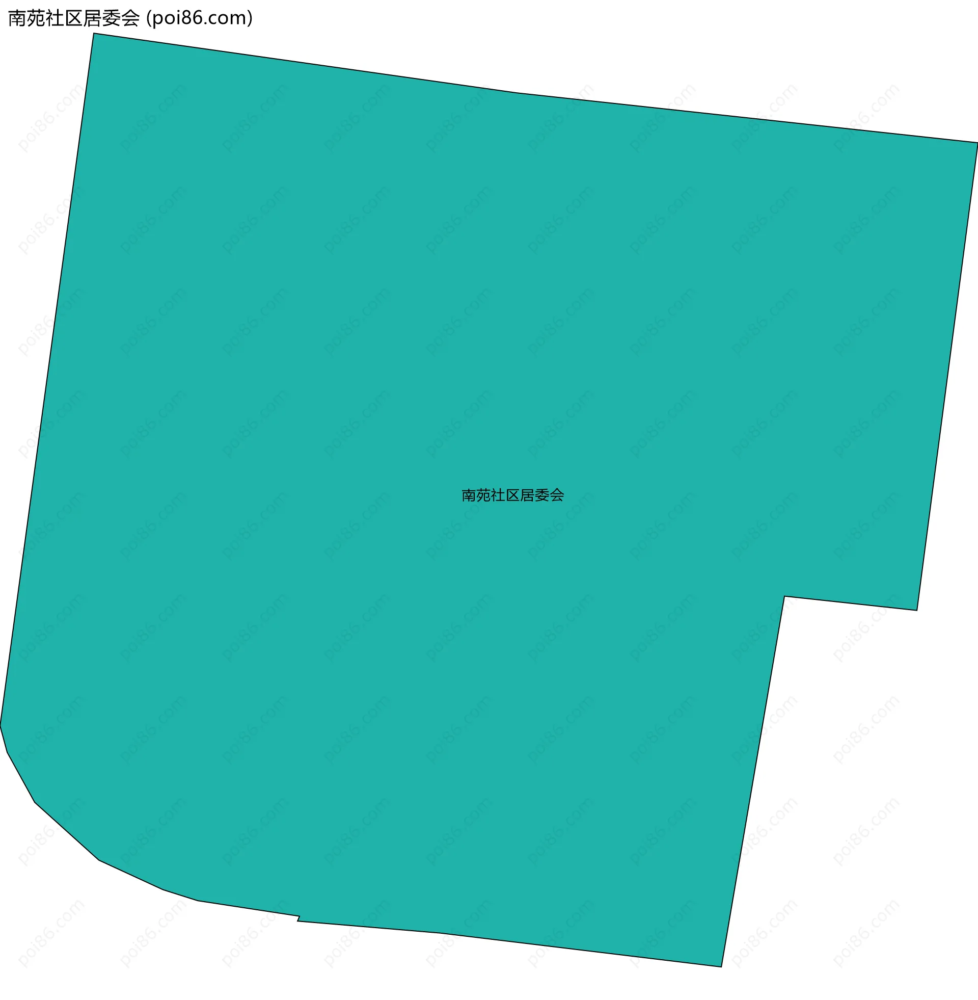 南苑社区居委会边界地图