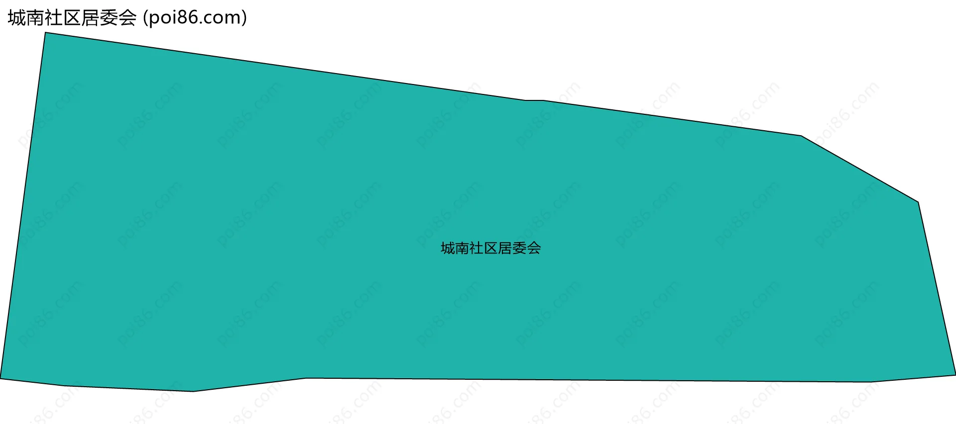 城南社区居委会边界地图