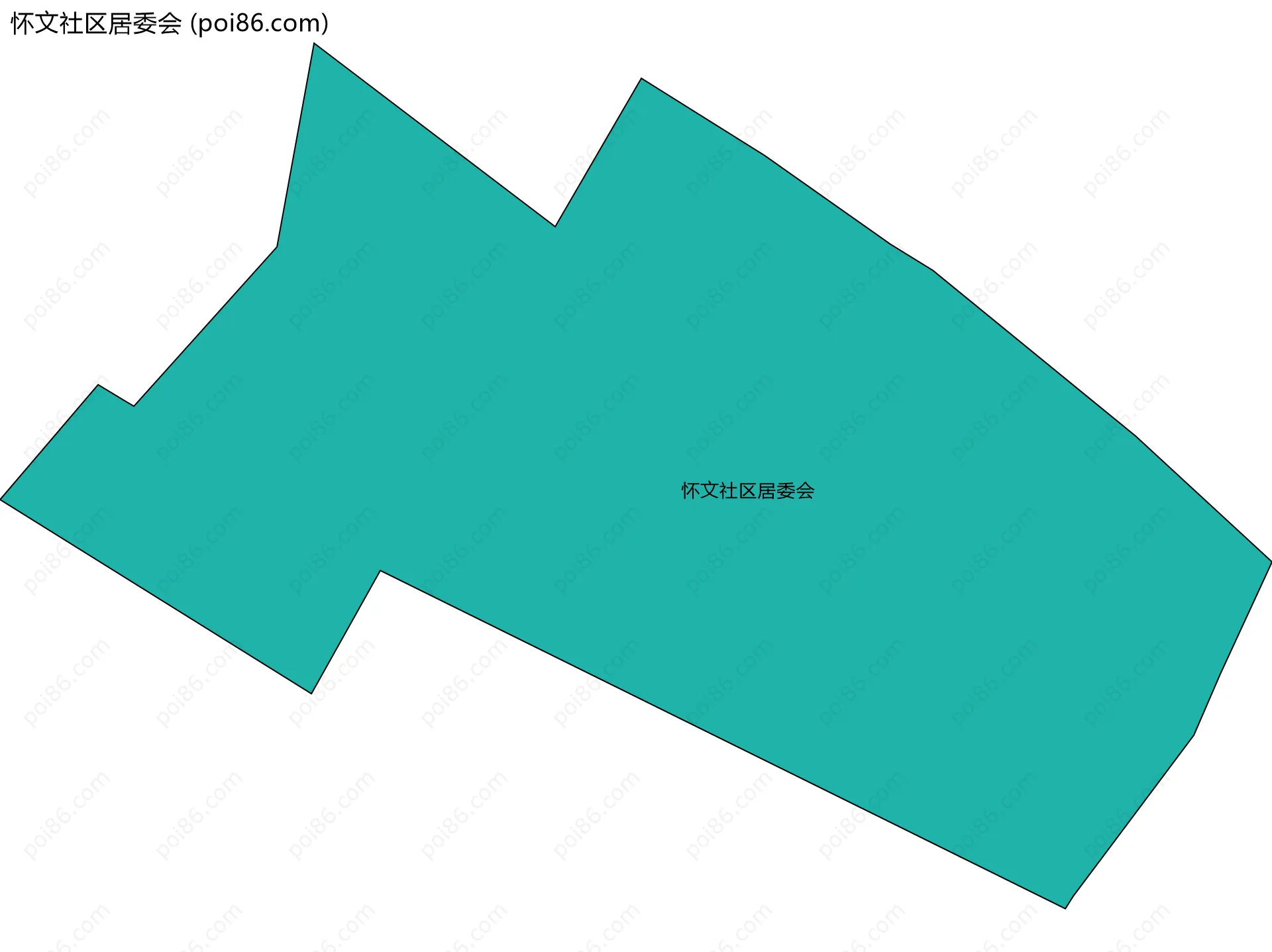 怀文社区居委会边界地图