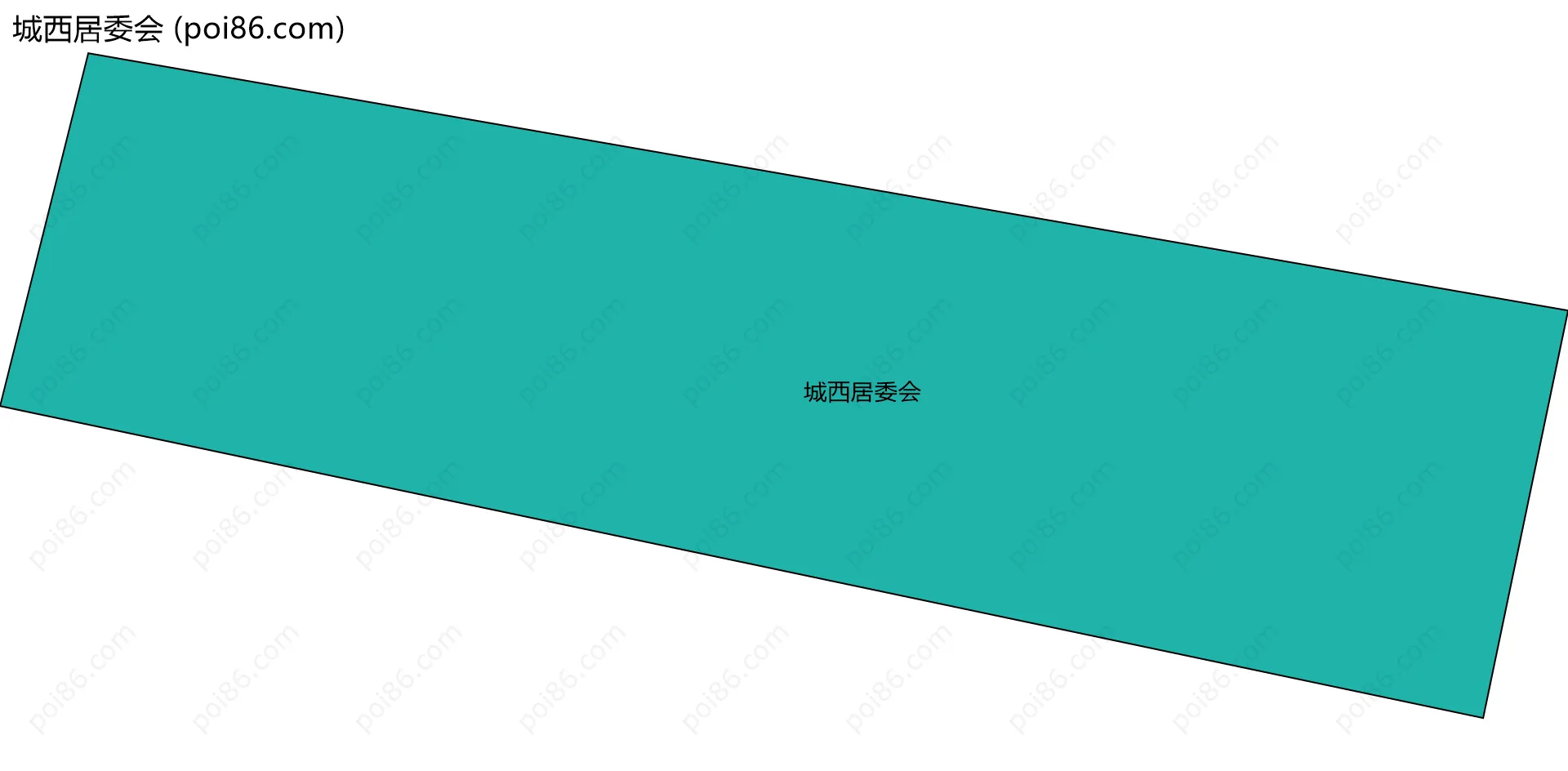 城西居委会边界地图