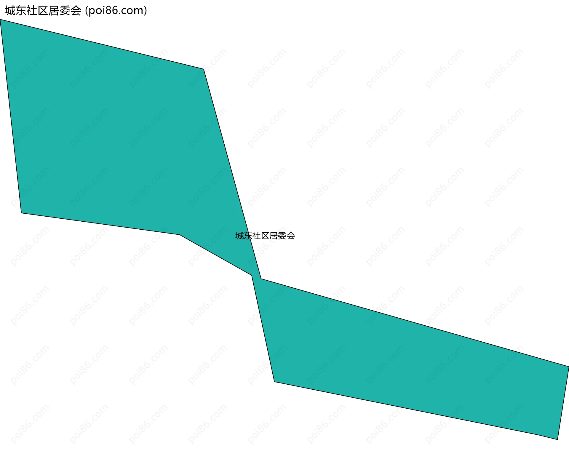 城东社区居委会边界地图