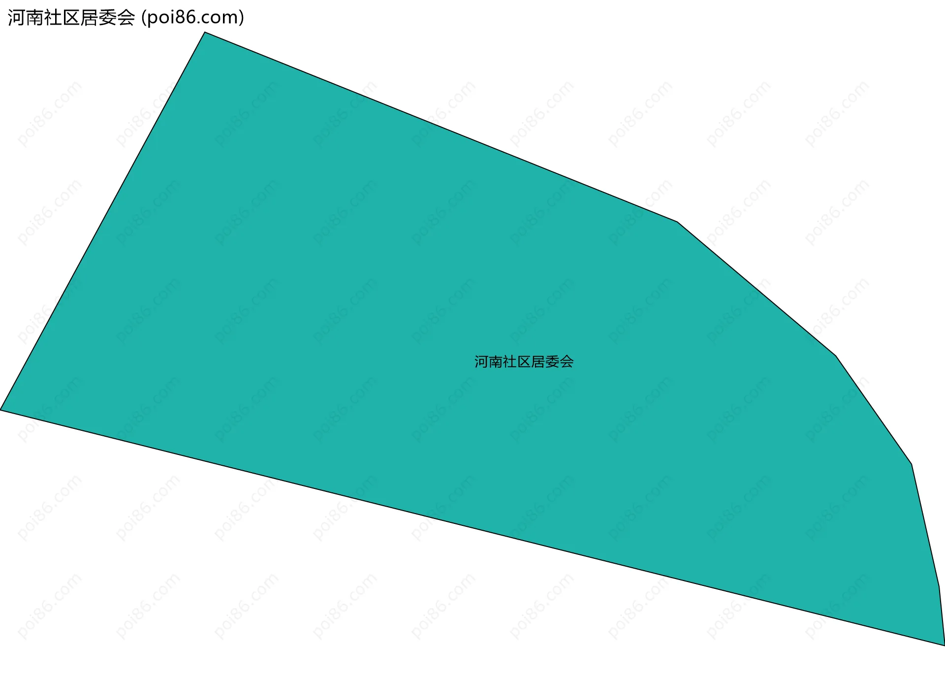 河南社区居委会边界地图