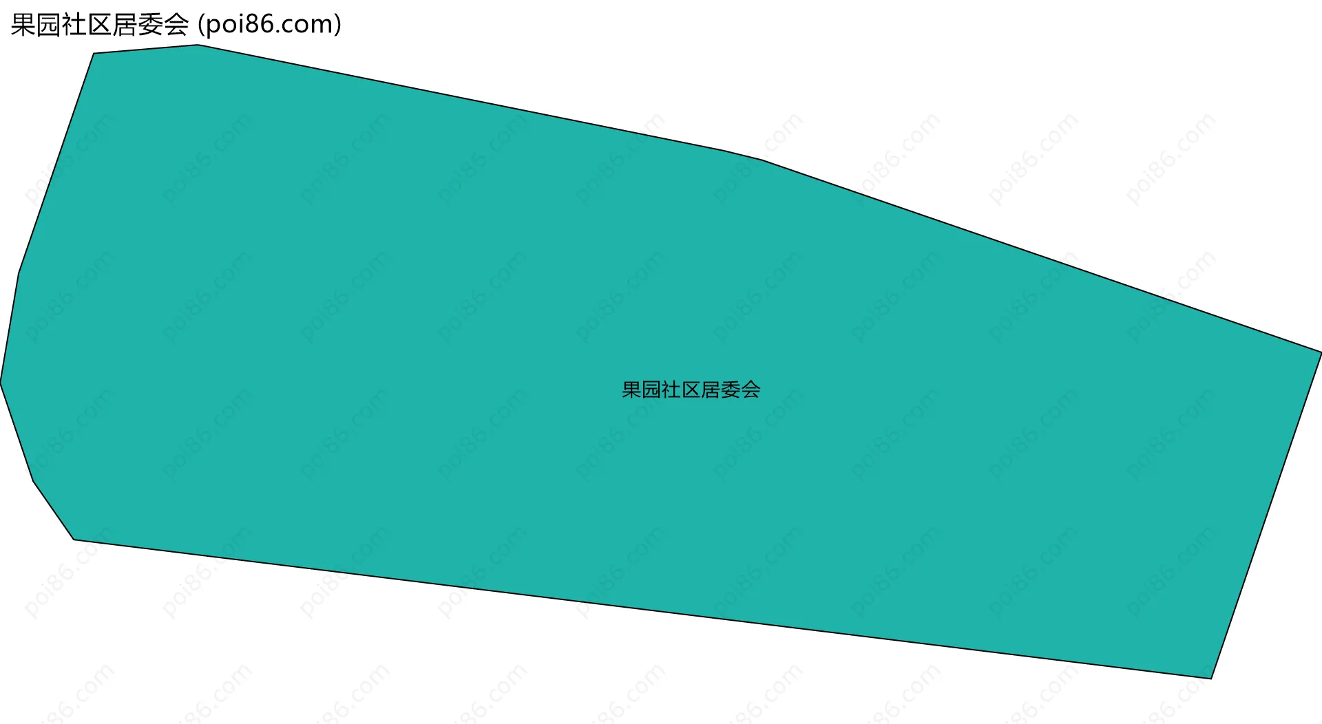 果园社区居委会边界地图