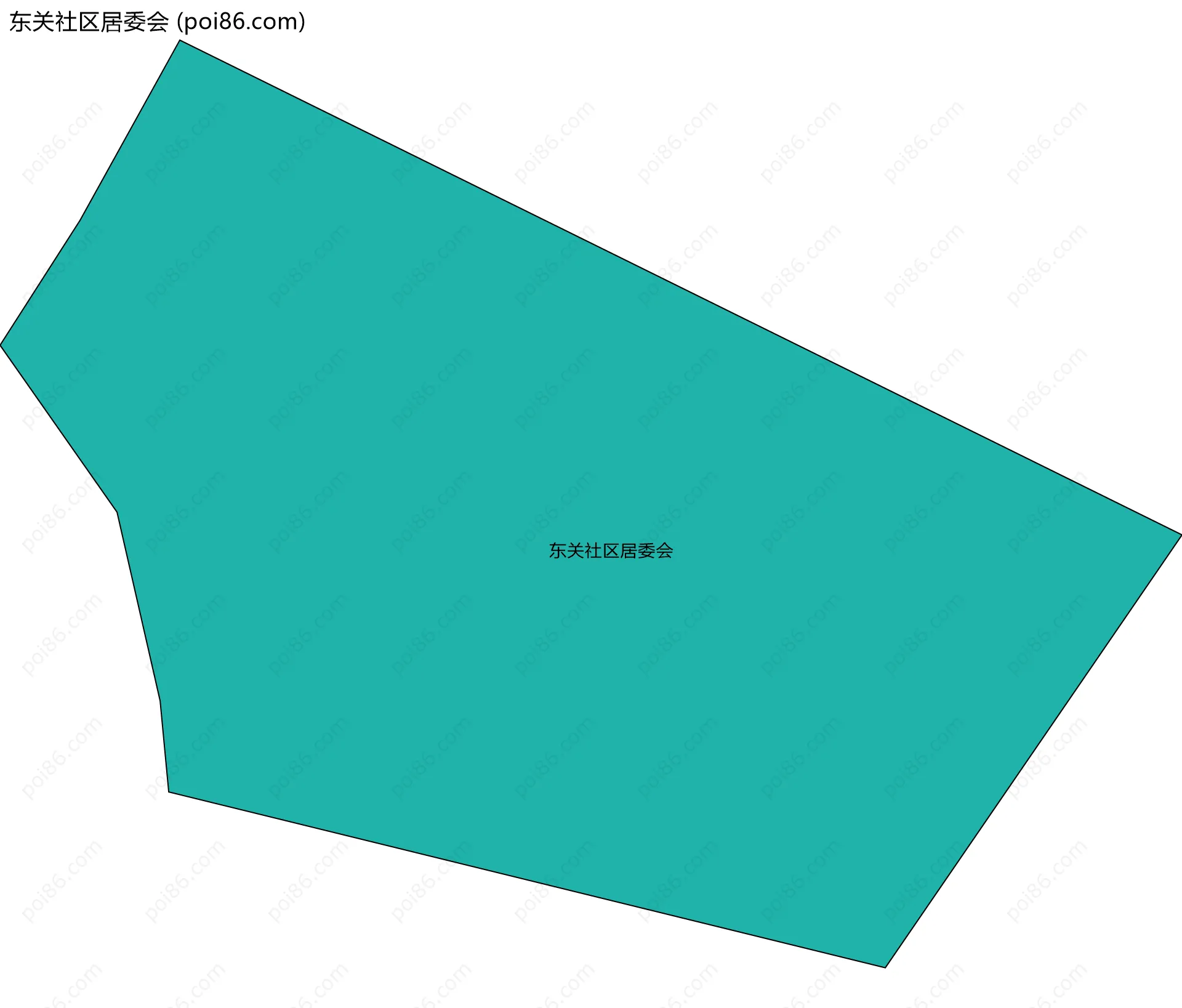 东关社区居委会边界地图