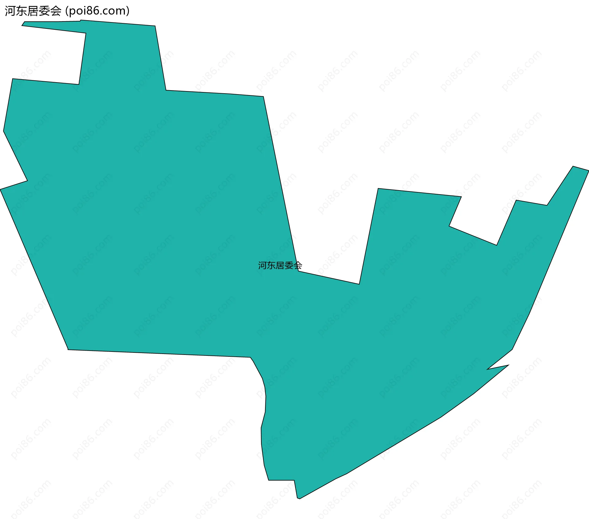 河东居委会边界地图