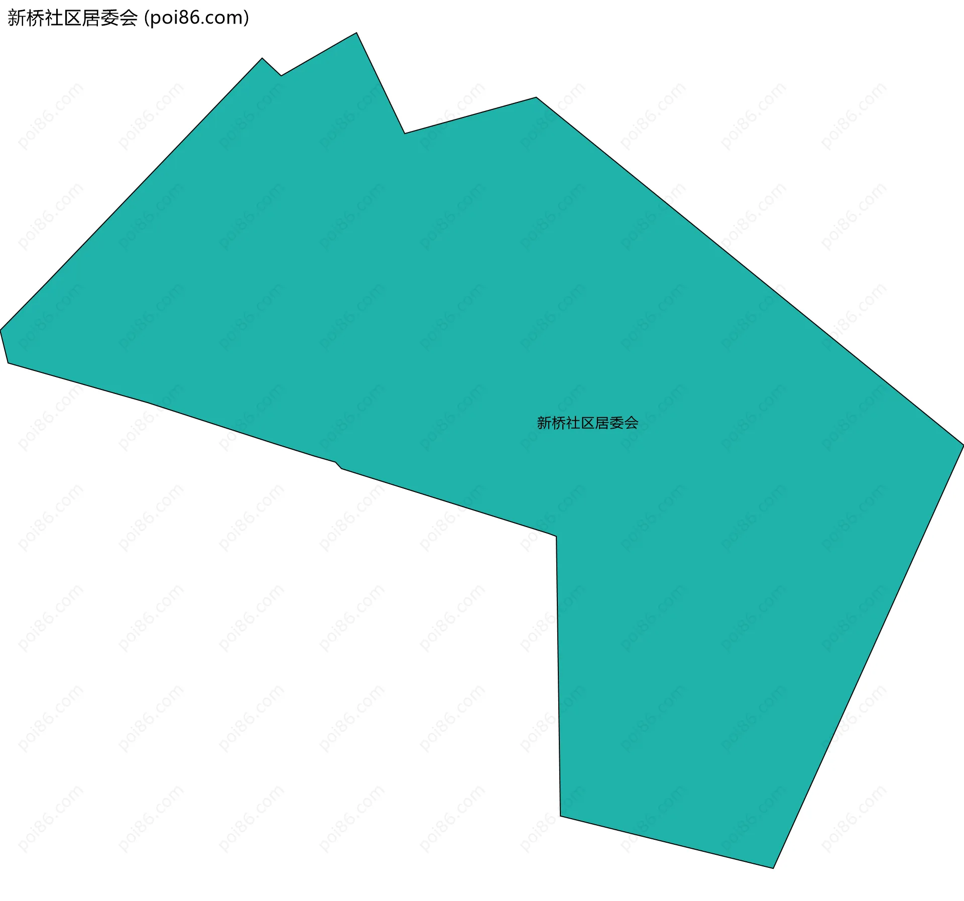 新桥社区居委会边界地图