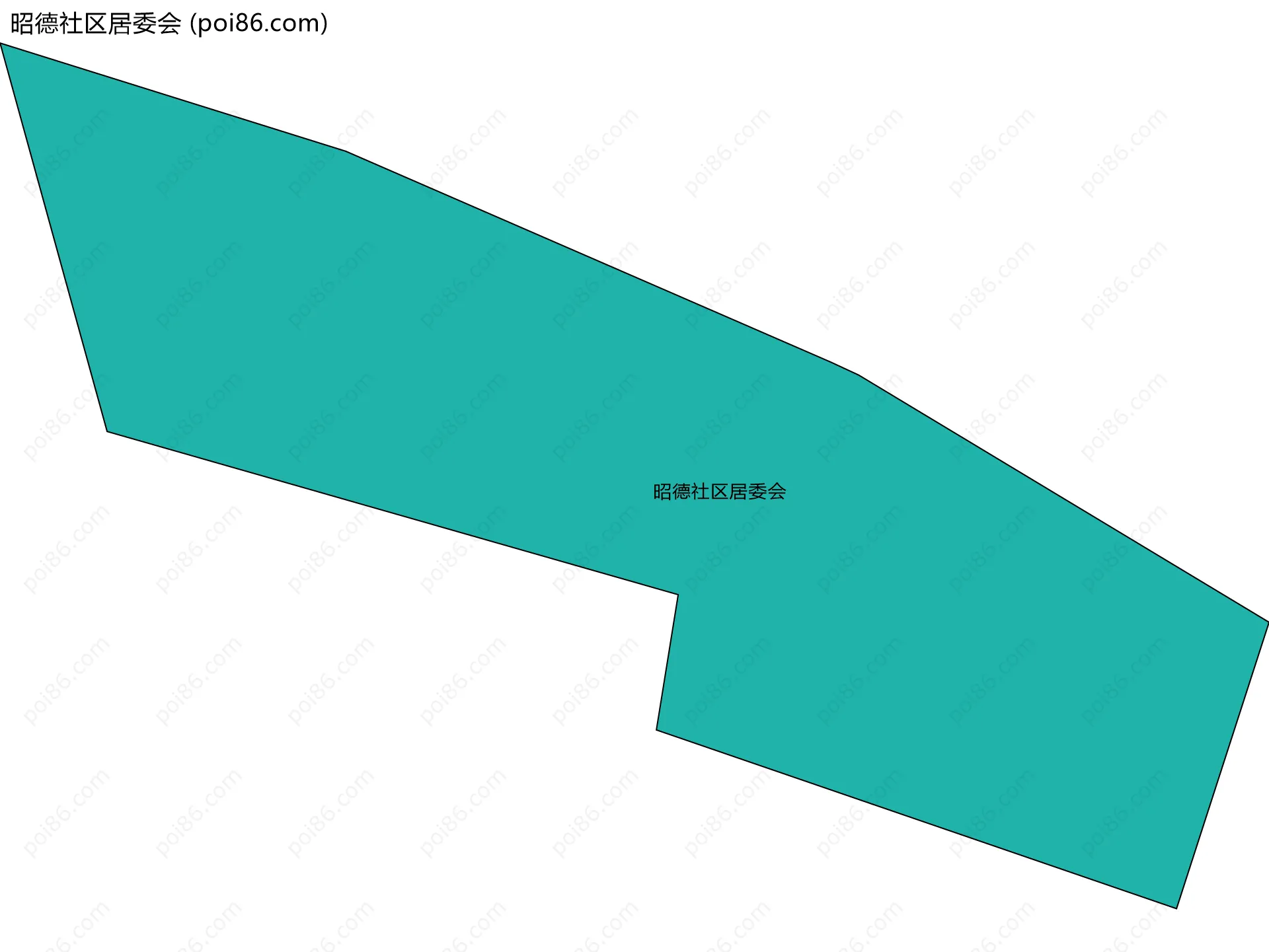 昭德社区居委会边界地图