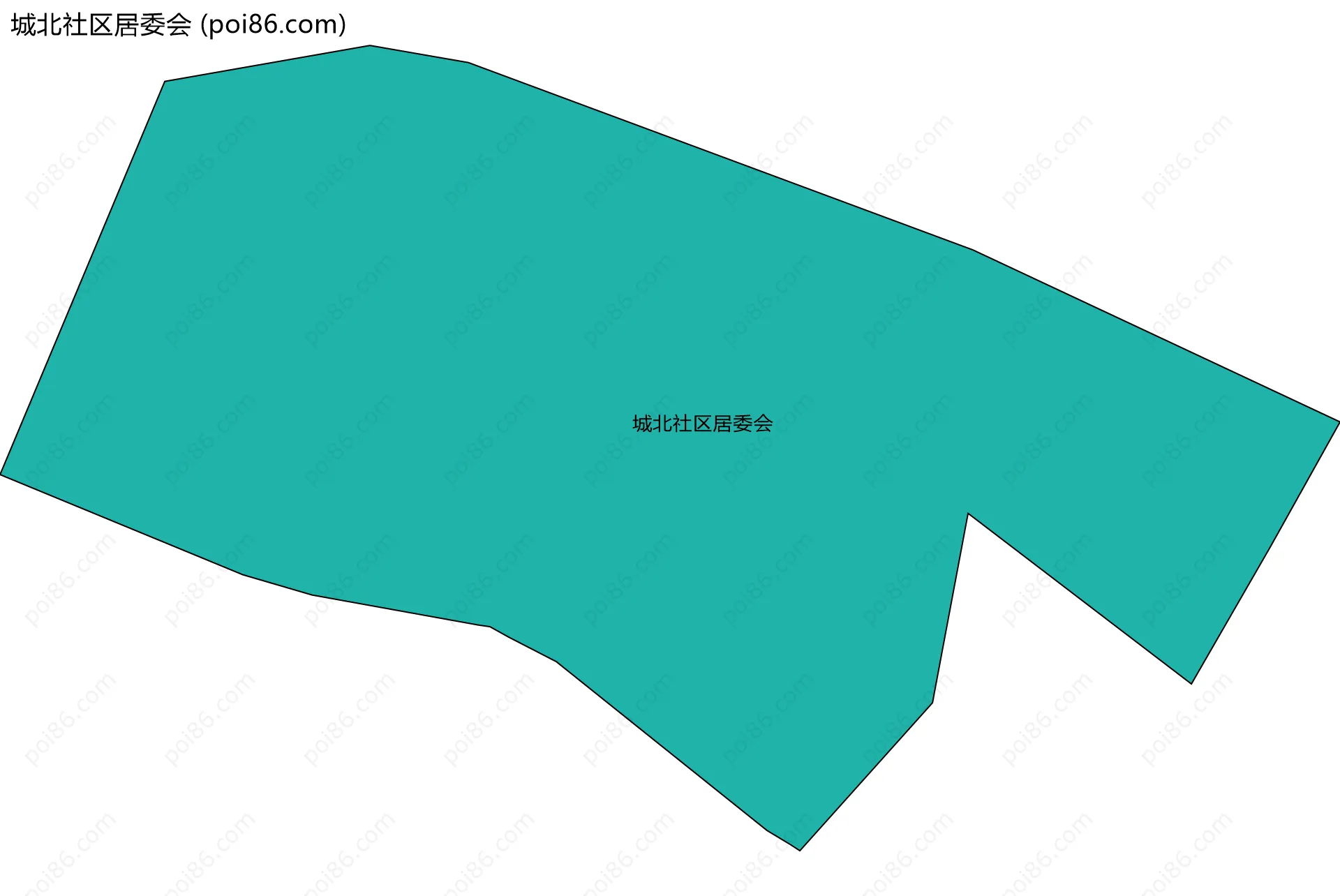 城北社区居委会边界地图