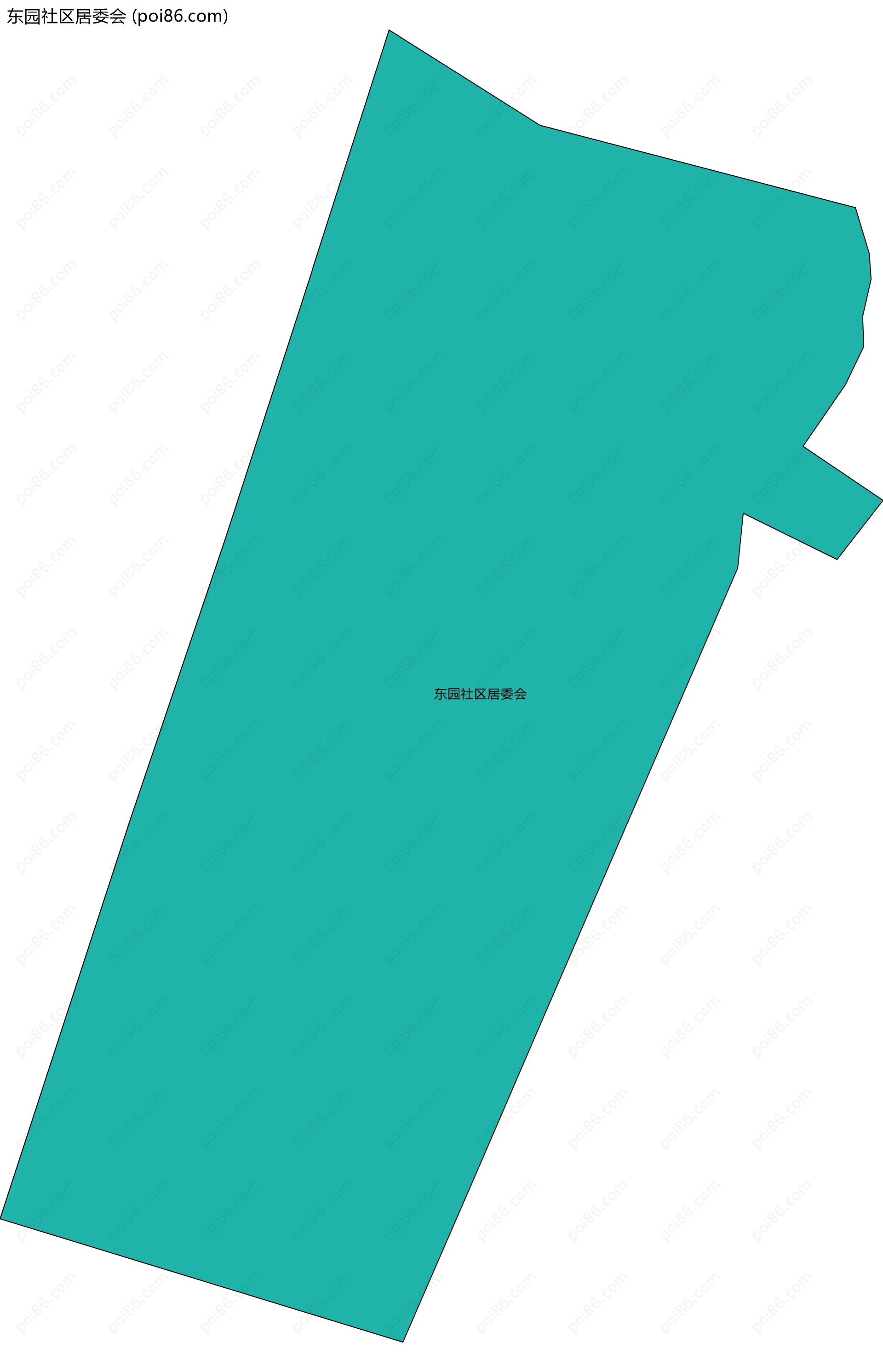 东园社区居委会边界地图