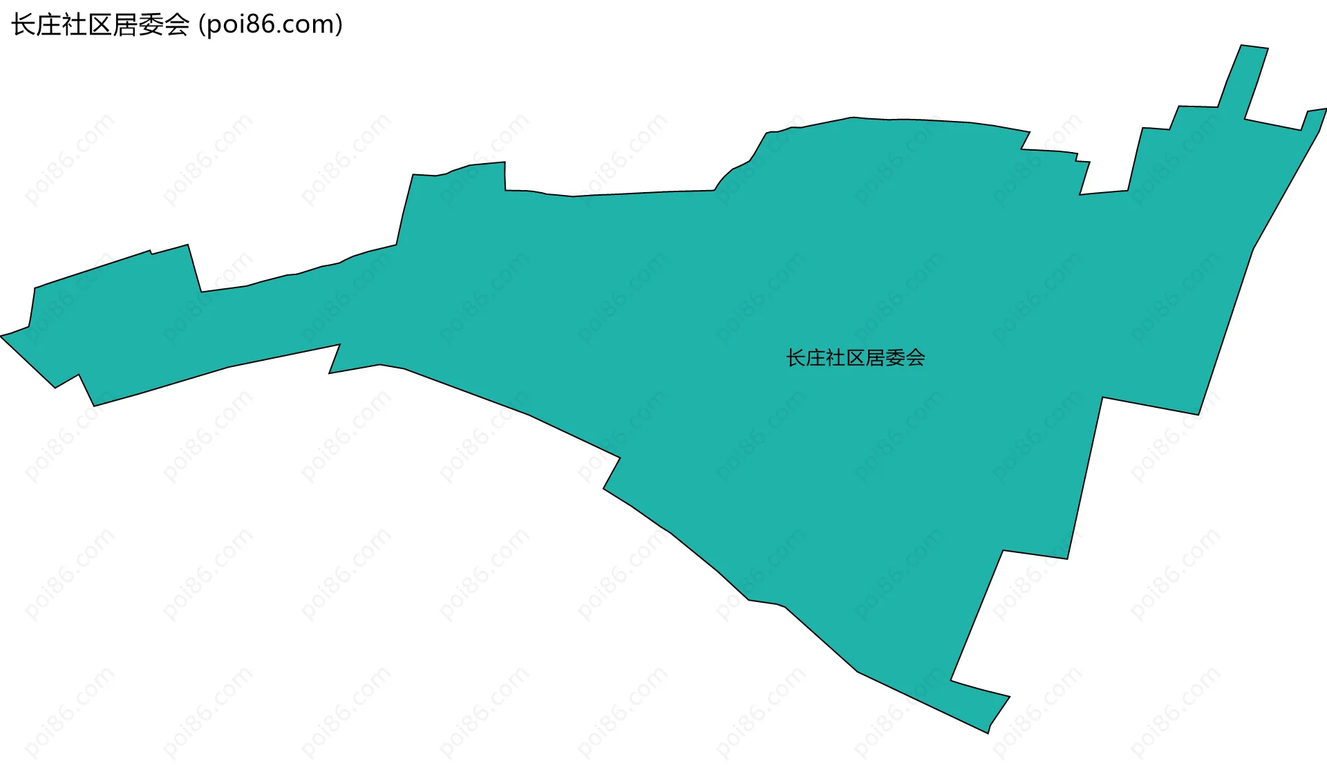 长庄社区居委会边界地图